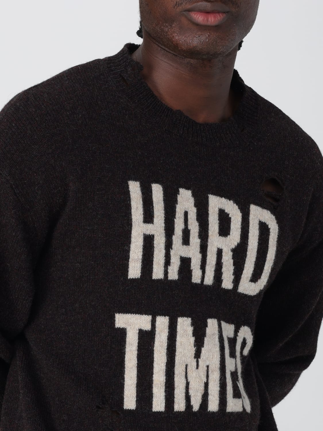 MOSCHINO COUTURE SWEATER: Sweater men Moschino Couture, Brown - Img 5