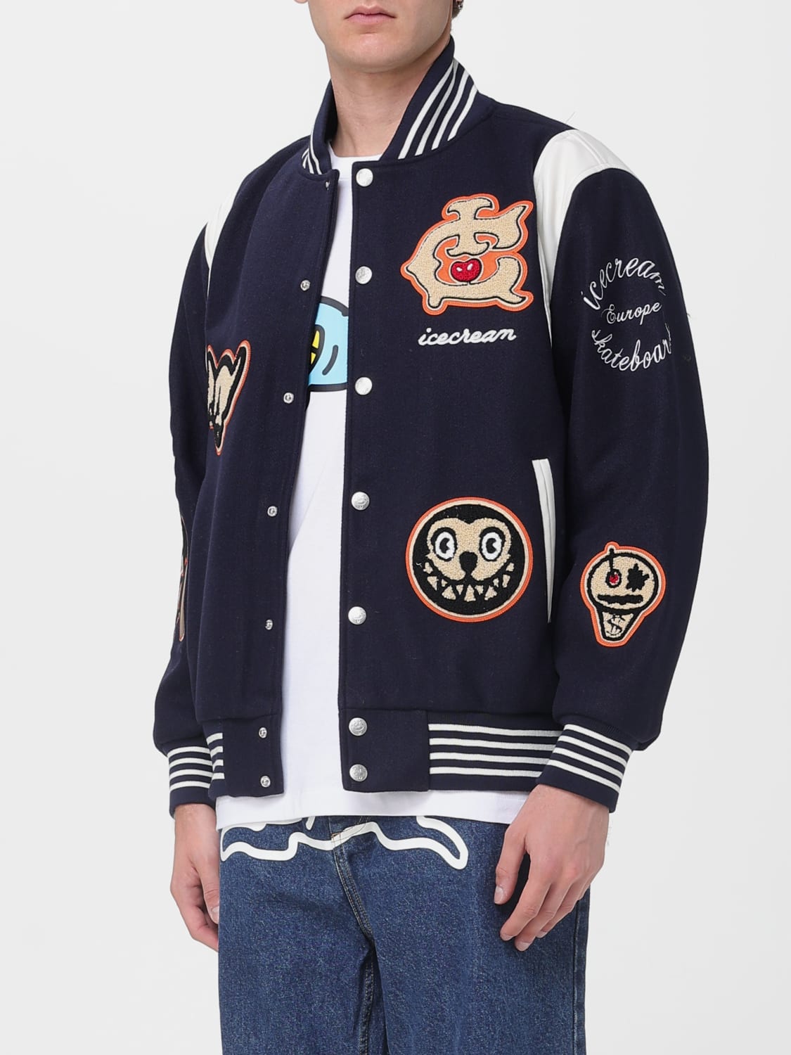 ICECREAM JACKET: Jacket men Icecream, Blue - Img 3