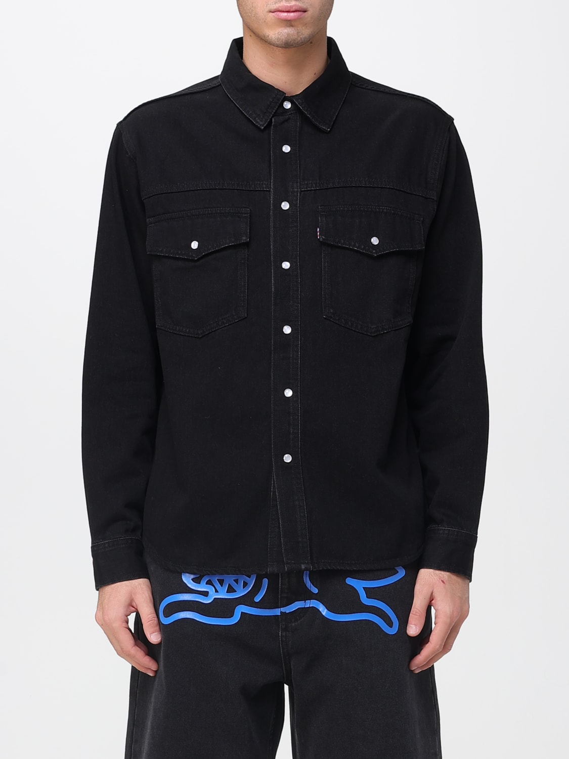 ICECREAM CAMISA: Camisa hombre Icecream, Negro - Img 1