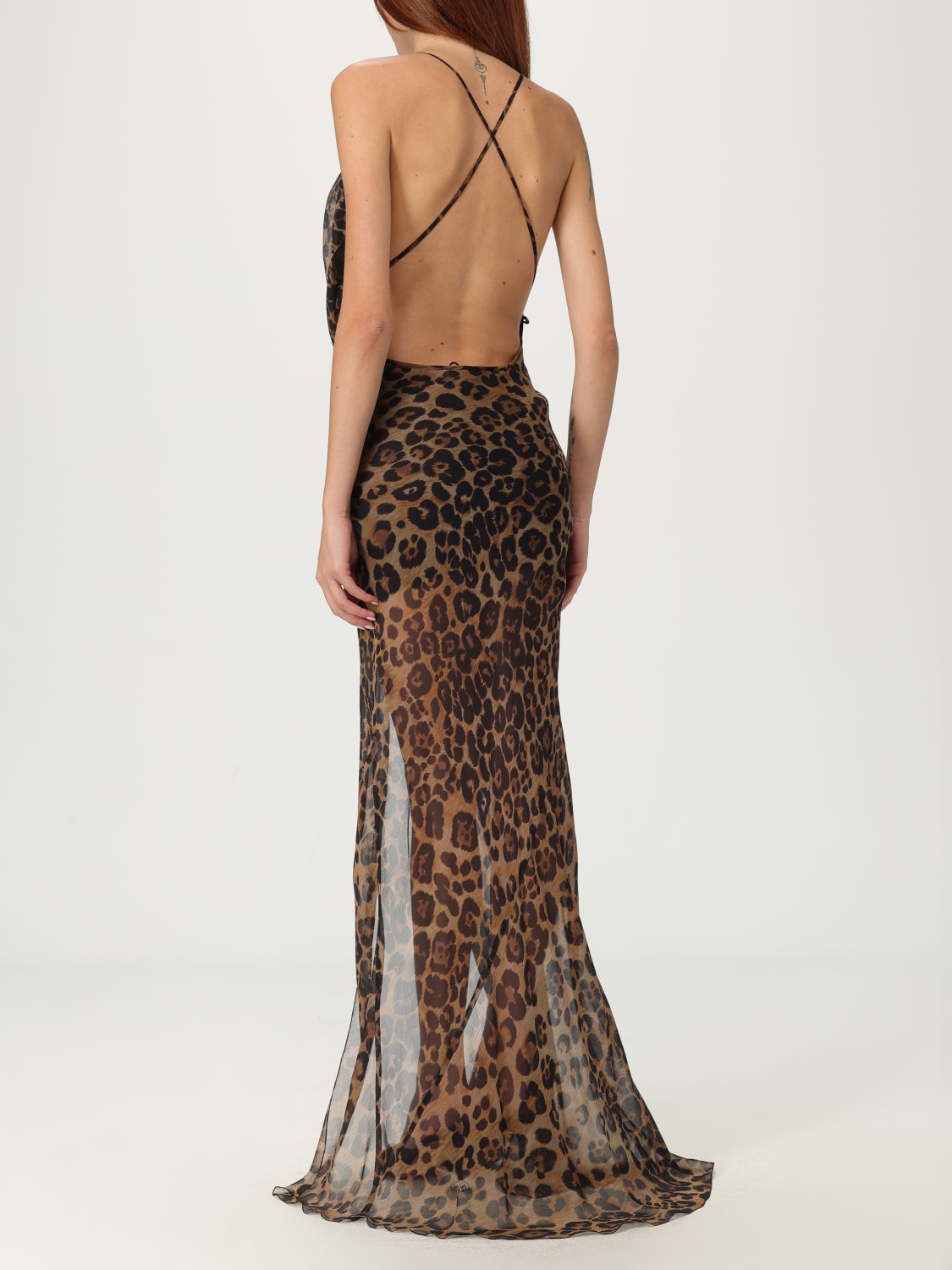 BLUMARINE 连衣裙: 连衣裙 女士 Blumarine, 棕色 - Img 2