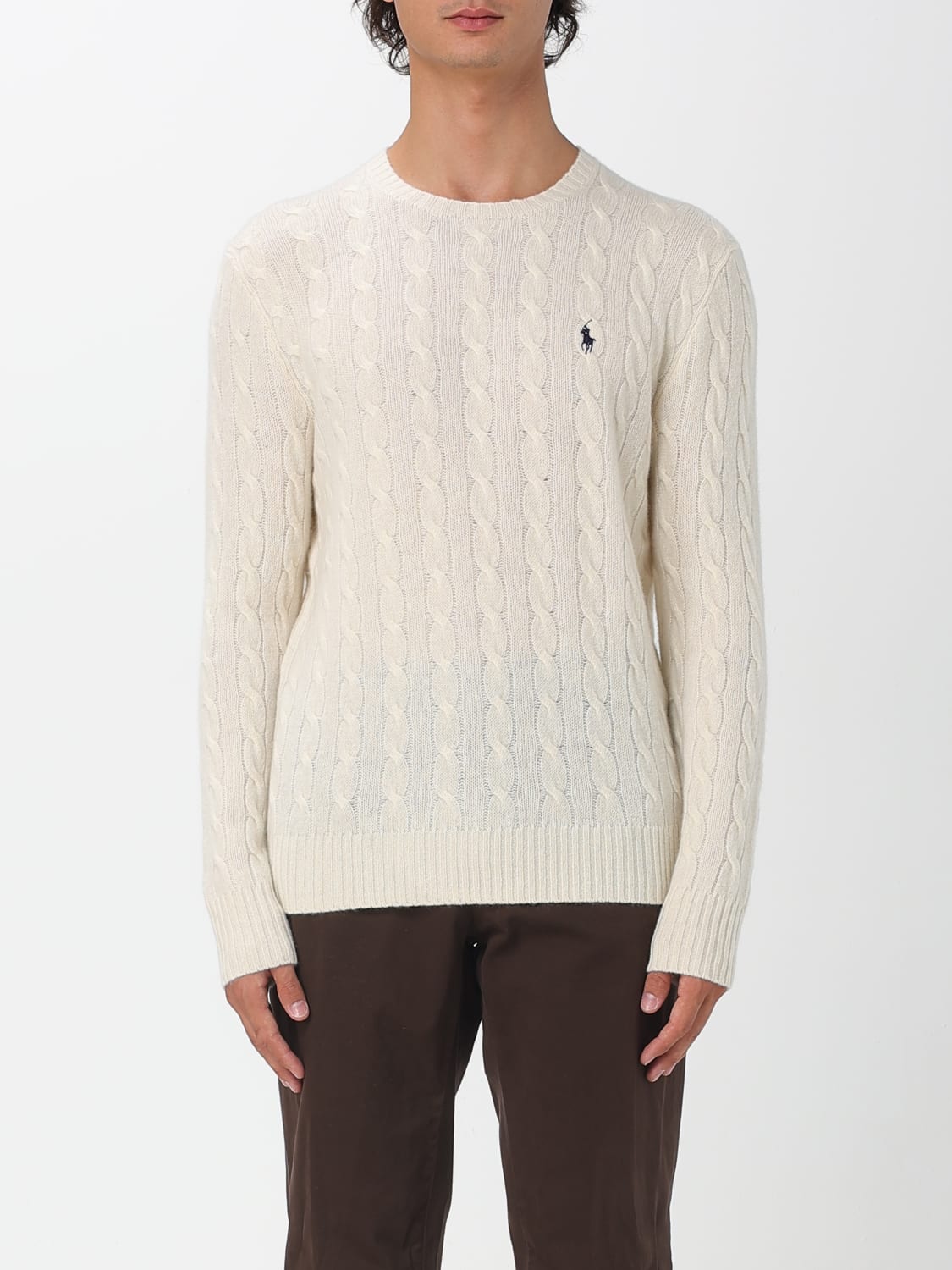 POLO RALPH LAUREN 毛衣: 毛衣 男士 Polo Ralph Lauren, 白色 - Img 1