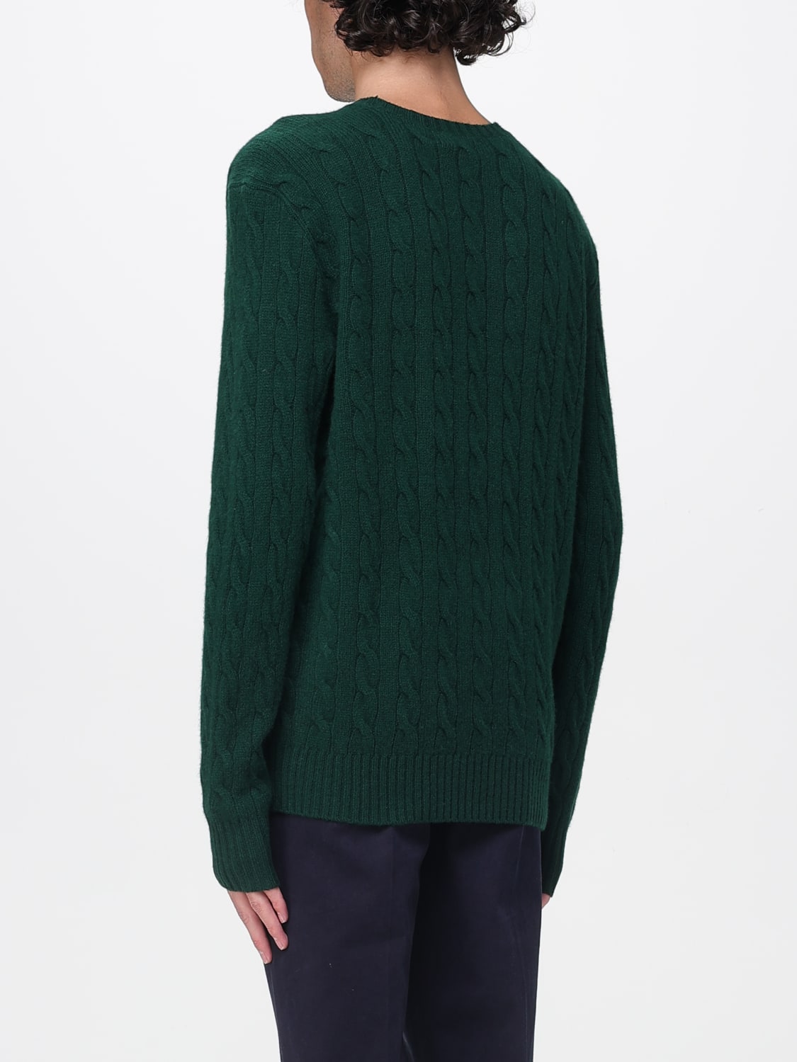 POLO RALPH LAUREN MAGLIA: Maglione Polo Ralph Lauren in lana e cashmere tricot, Fango - Img 2