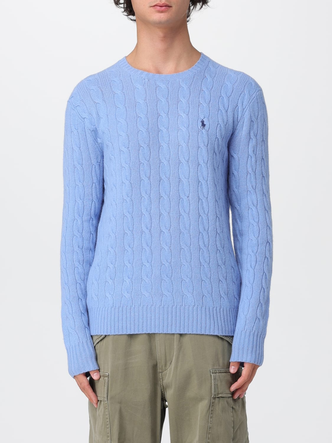 POLO RALPH LAUREN SWEATER: Sweater men Polo Ralph Lauren, Blue 1 - Img 1
