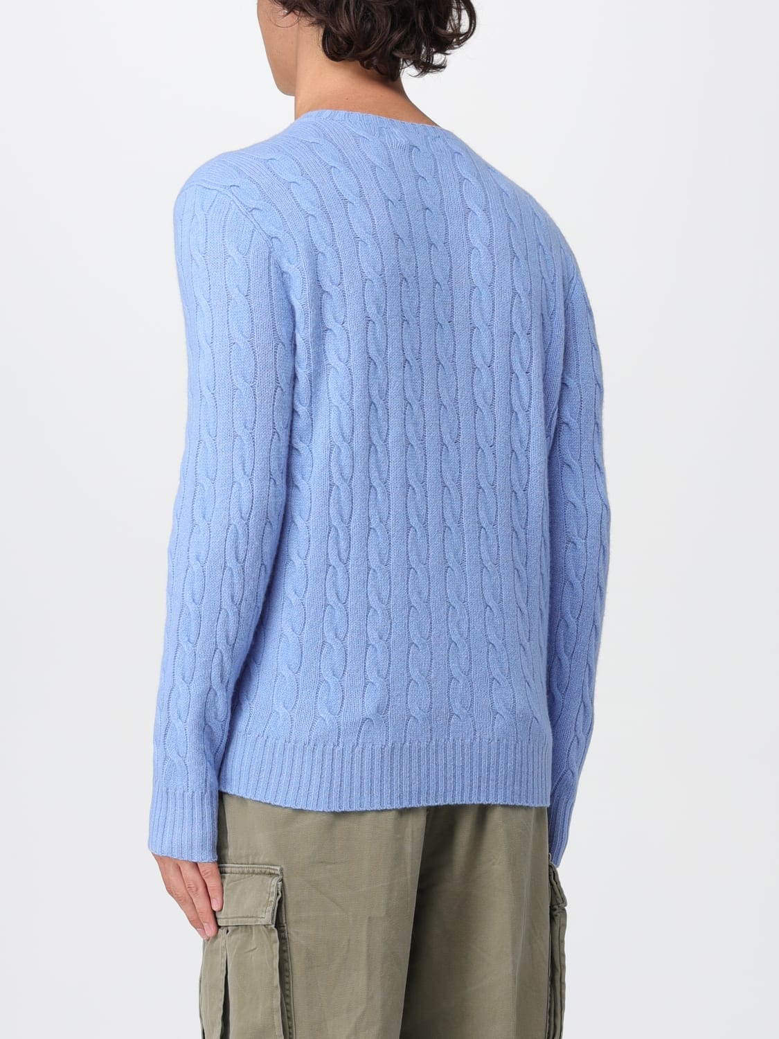 POLO RALPH LAUREN SWEATER: Sweater men Polo Ralph Lauren, Blue 1 - Img 2
