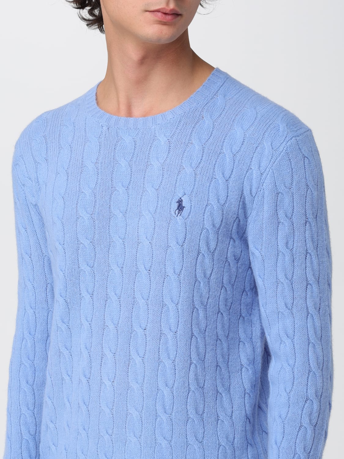 POLO RALPH LAUREN SWEATER: Sweater men Polo Ralph Lauren, Blue 1 - Img 3