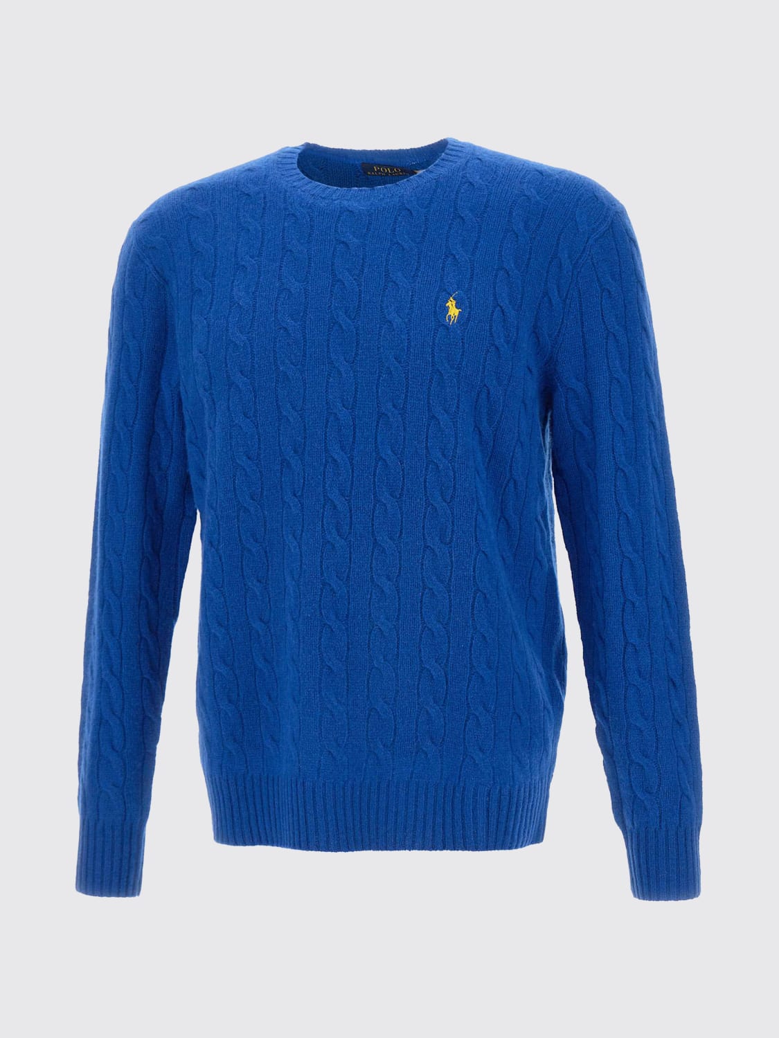 POLO RALPH LAUREN MAGLIA: Maglione Polo Ralph Lauren in lana e cashmere tricot, Cobalto - Img 2