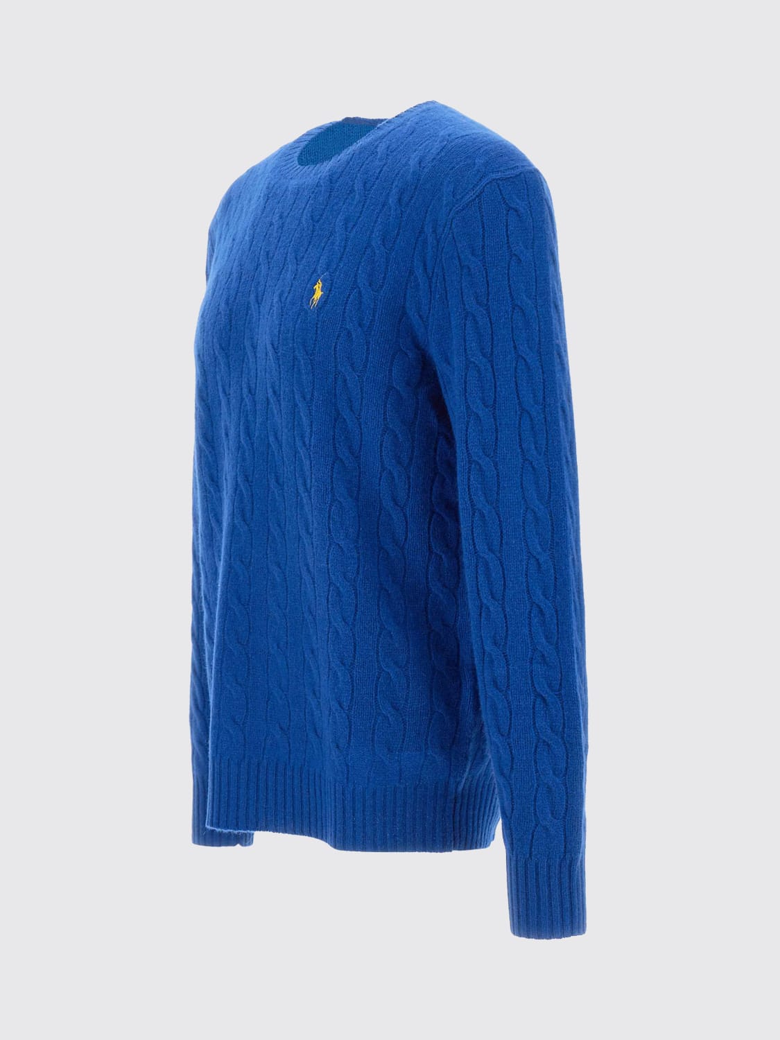 POLO RALPH LAUREN MAGLIA: Maglione Polo Ralph Lauren in lana e cashmere tricot, Cobalto - Img 4