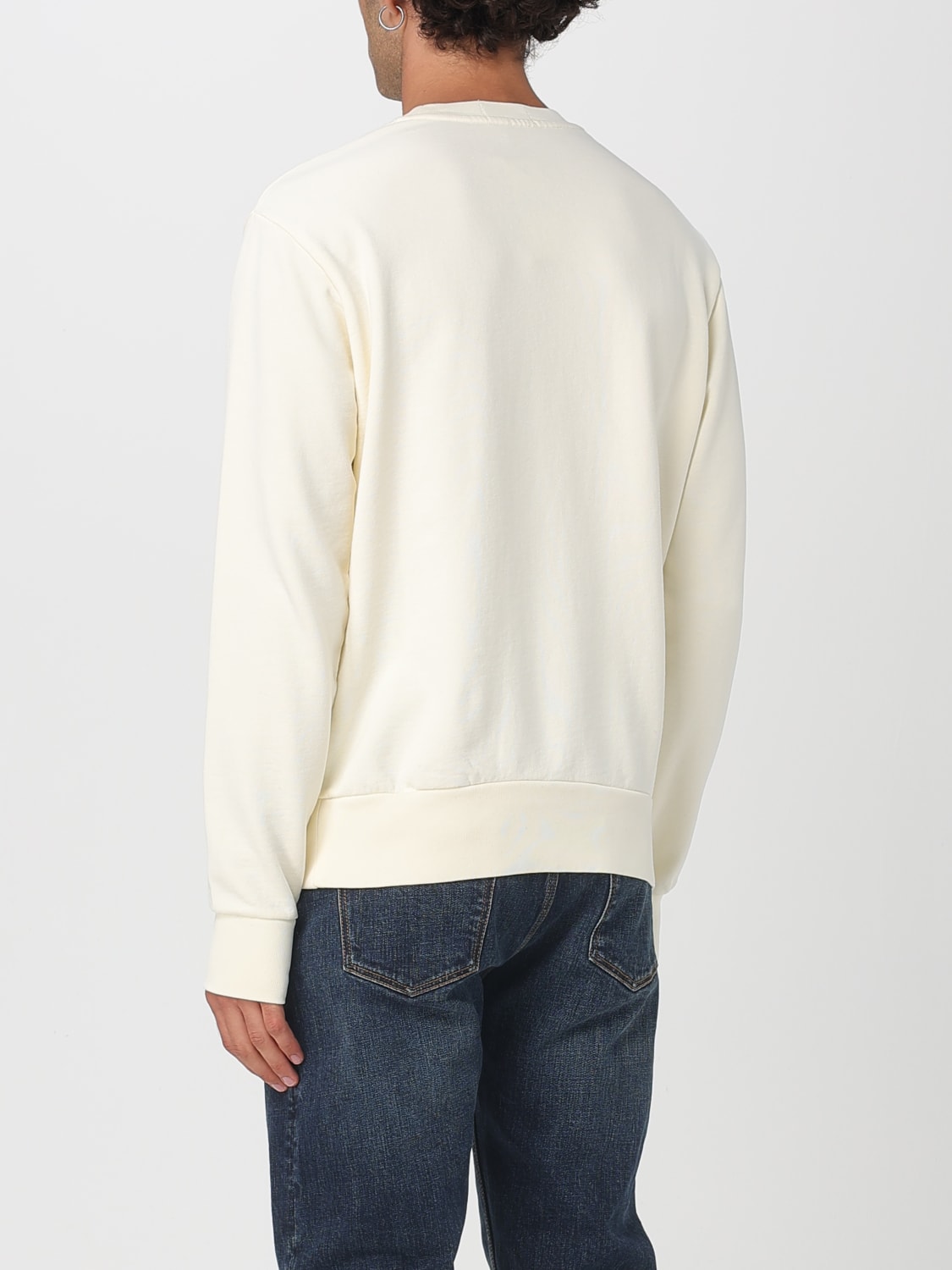 POLO RALPH LAUREN FELPA: Felpa basic Polo Ralph Lauren in cotone , Crema - Img 2