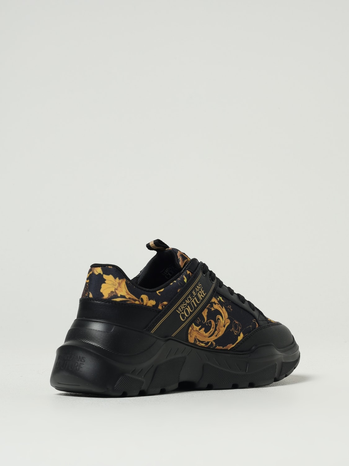 VERSACE JEANS COUTURE SNEAKERS: Shoes men Versace Jeans Couture, Black 1 - Img 3