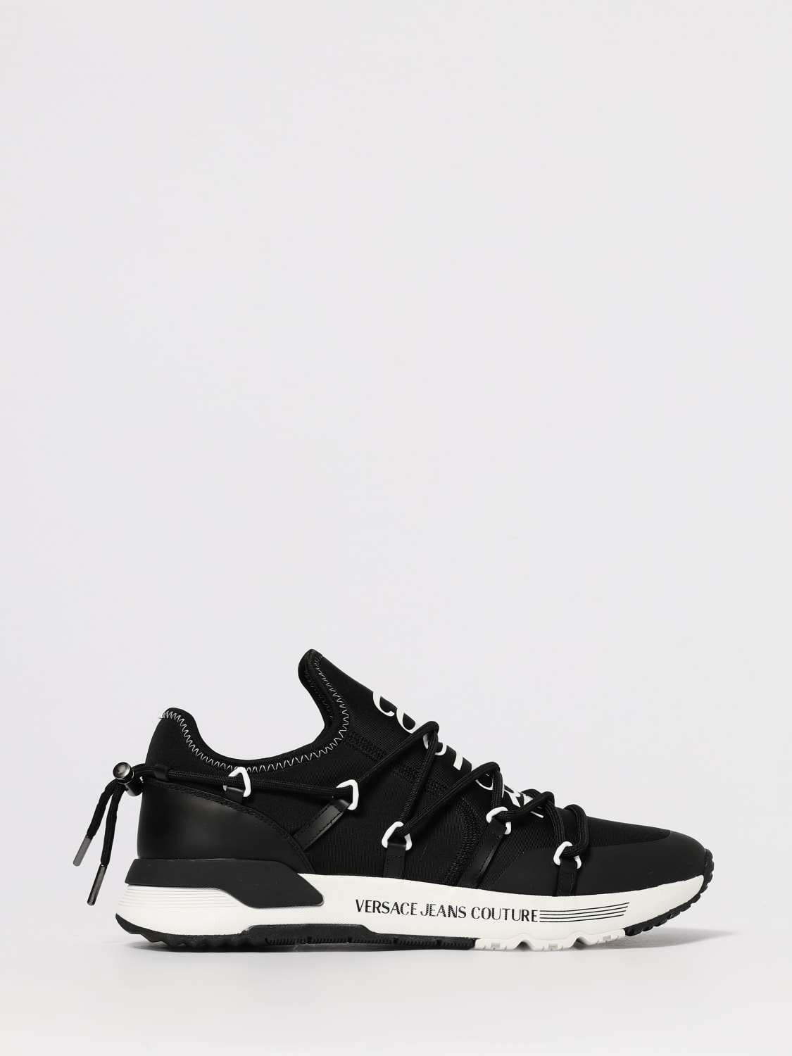 VERSACE JEANS COUTURE SNEAKERS: Shoes men Versace Jeans Couture, Black 1 - Img 1