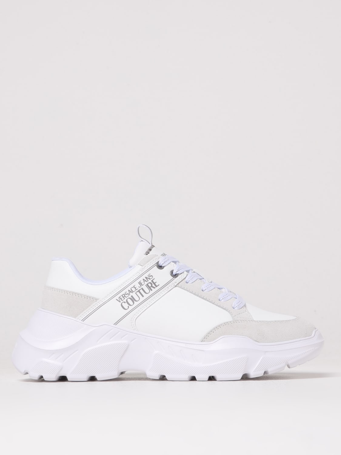 VERSACE JEANS COUTURE SNEAKERS: Shoes men Versace Jeans Couture, White - Img 1