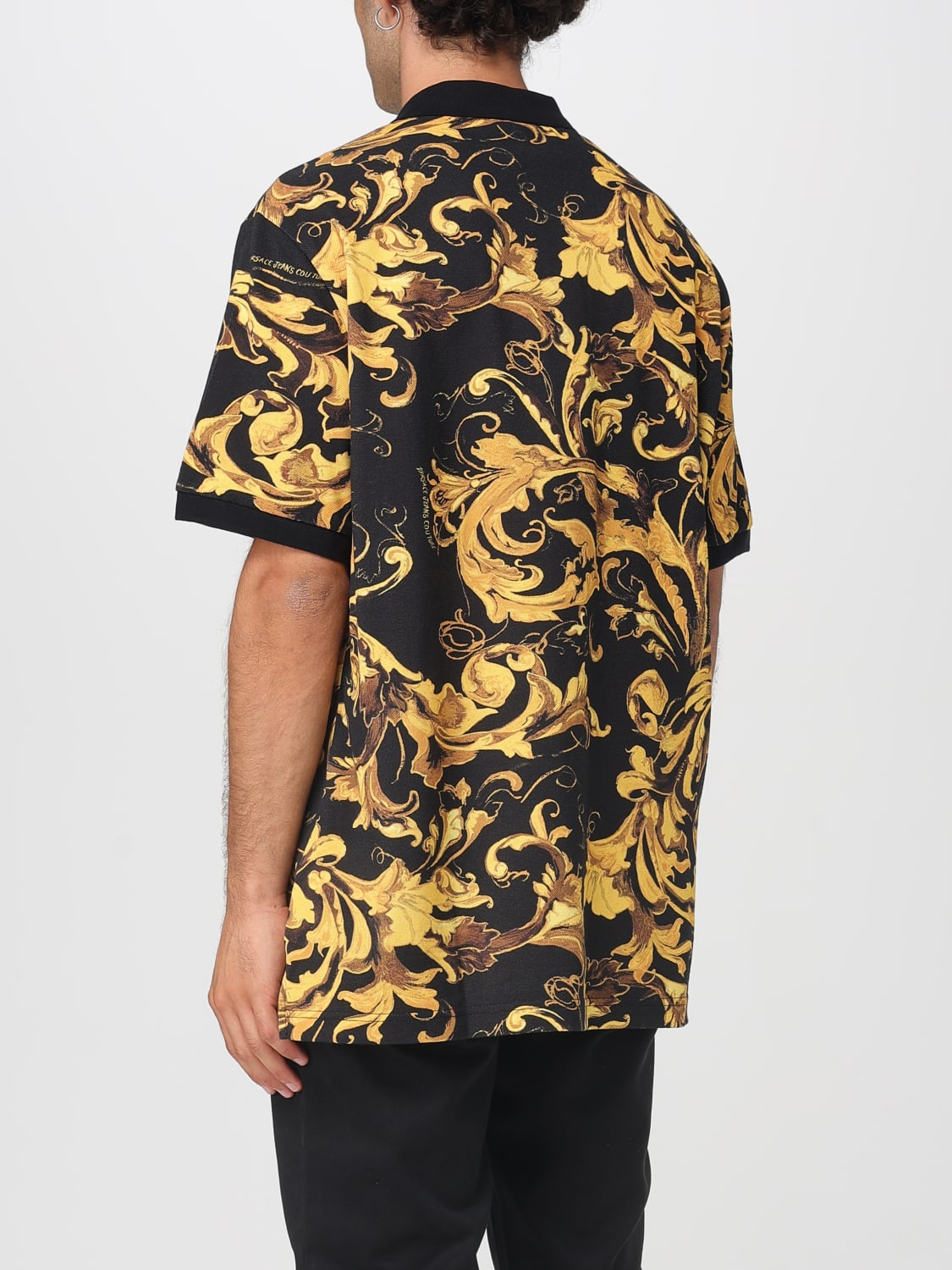 VERSACE JEANS COUTURE POLO: Polo herren Versace Jeans Couture, Schwarz - Img 2
