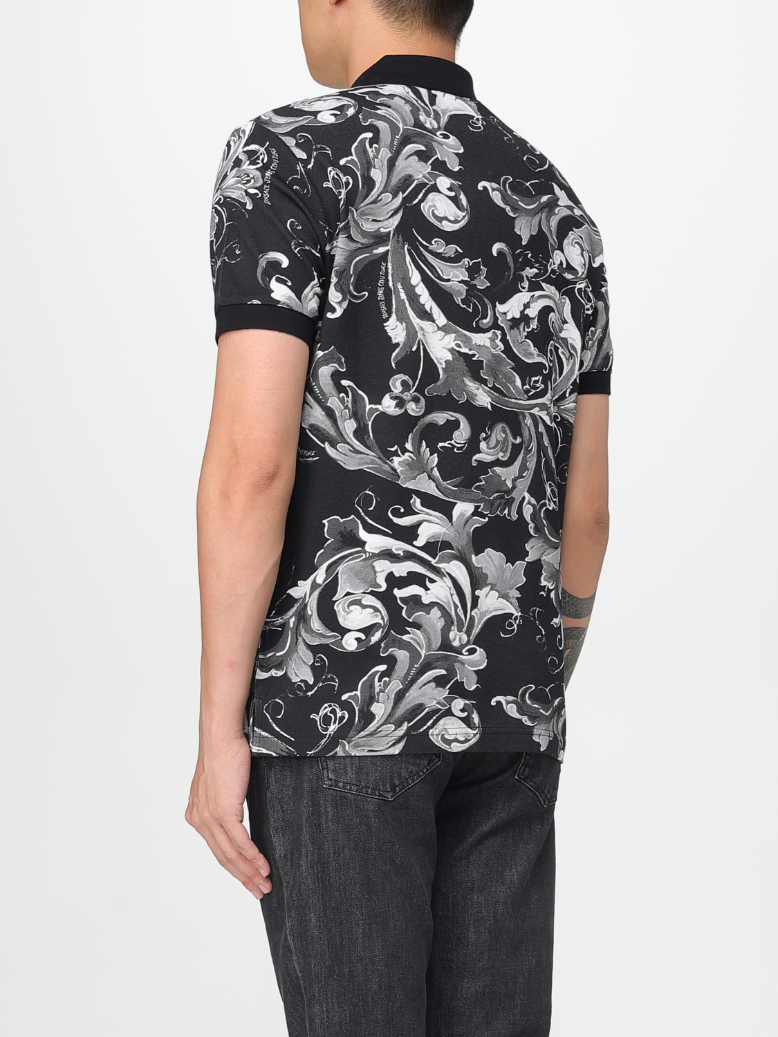 VERSACE JEANS COUTURE POLO: Polo herren Versace Jeans Couture, Schwarz 1 - Img 2