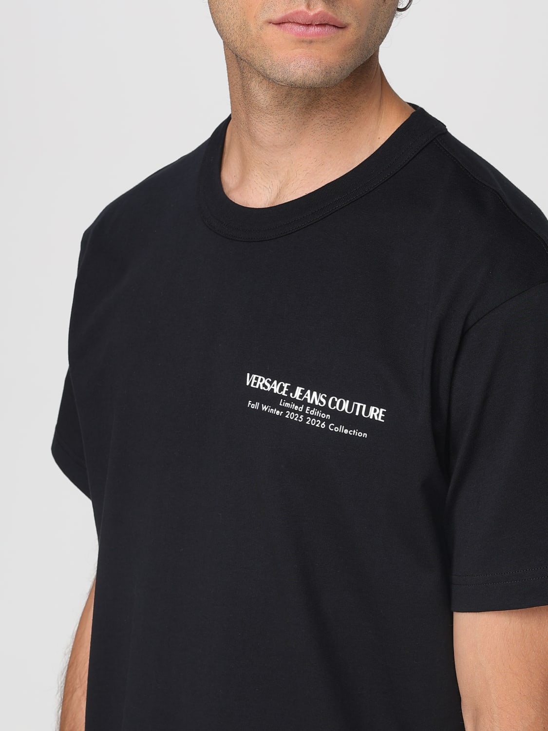 VERSACE JEANS COUTURE T-SHIRT: T-shirt men Versace Jeans Couture, Black - Img 3