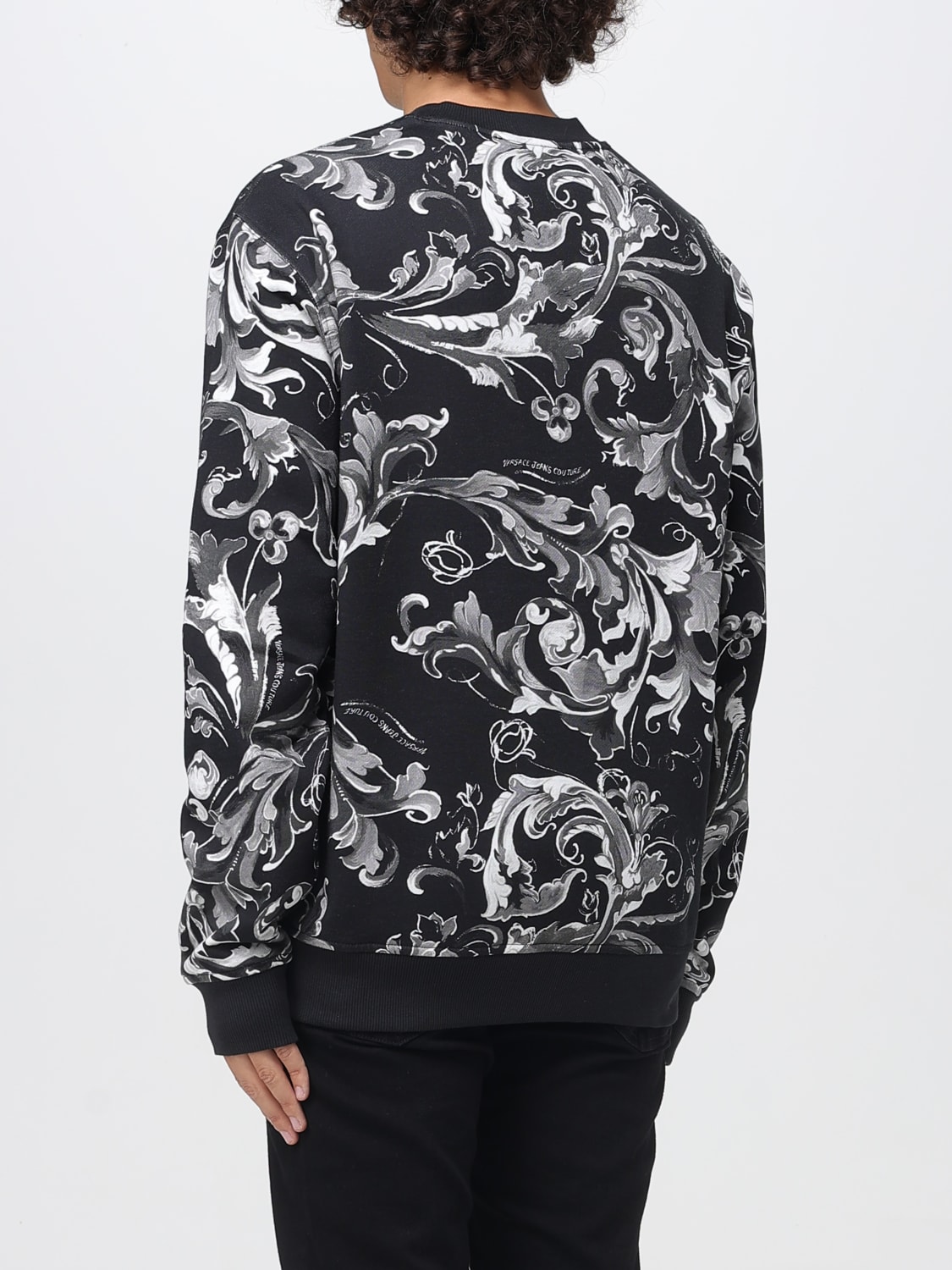 VERSACE JEANS COUTURE SWEATSHIRT: Sweatshirt men Versace Jeans Couture, Black 1 - Img 2