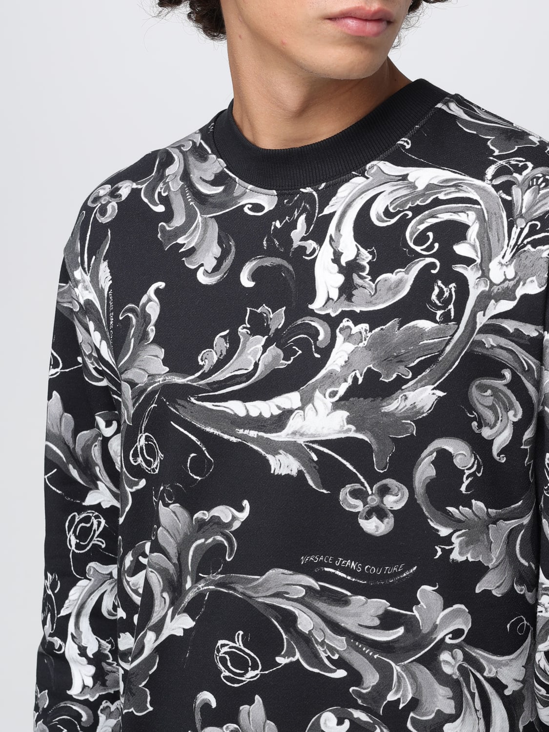 VERSACE JEANS COUTURE SWEATSHIRT: Sweatshirt men Versace Jeans Couture, Black 1 - Img 3