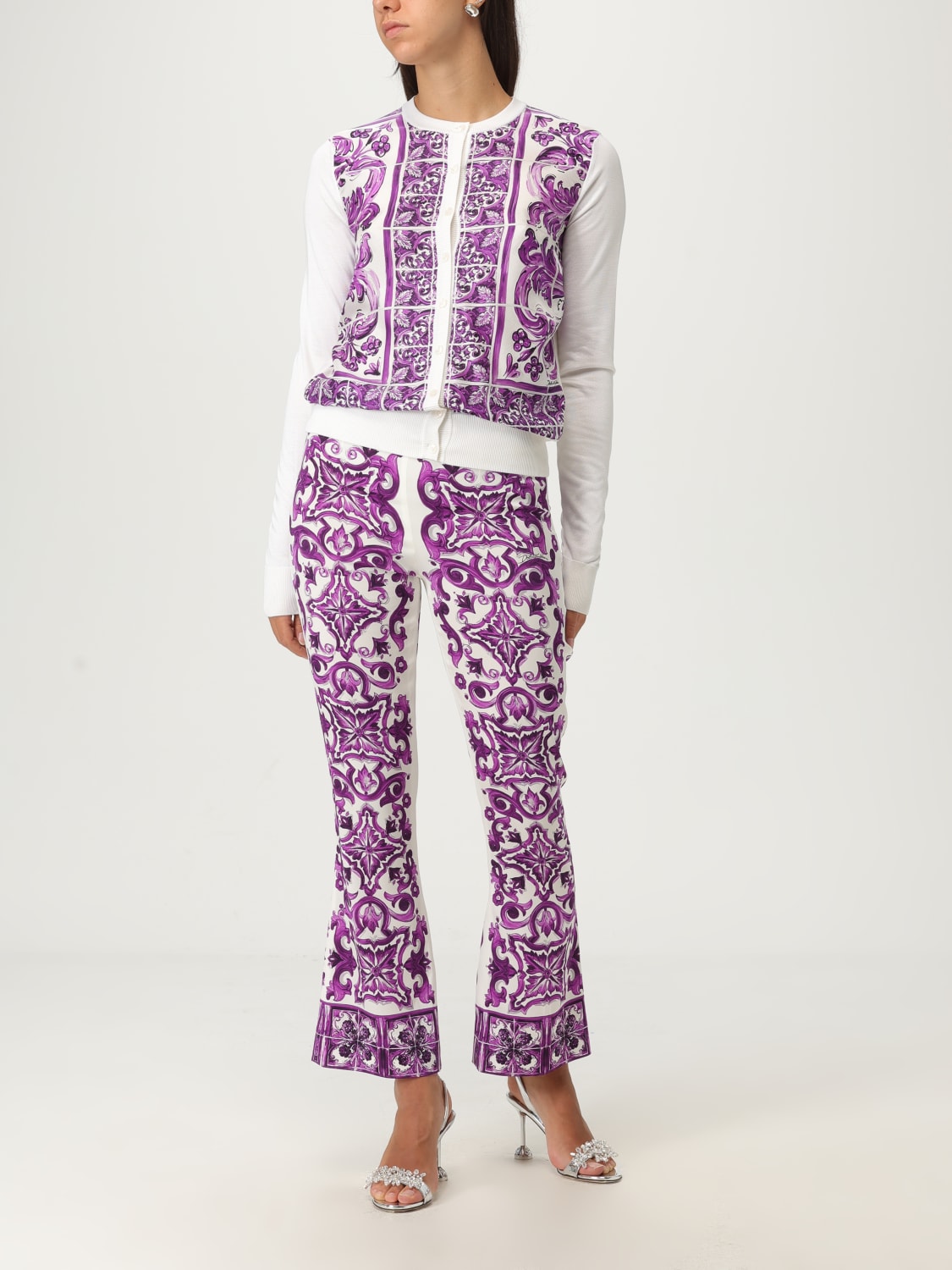 DOLCE & GABBANA PANTALON: Pantalon femme Dolce & Gabbana, Violet - Img 2