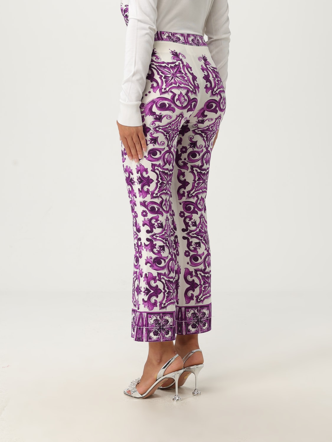 DOLCE & GABBANA PANTALON: Pantalon femme Dolce & Gabbana, Violet - Img 3