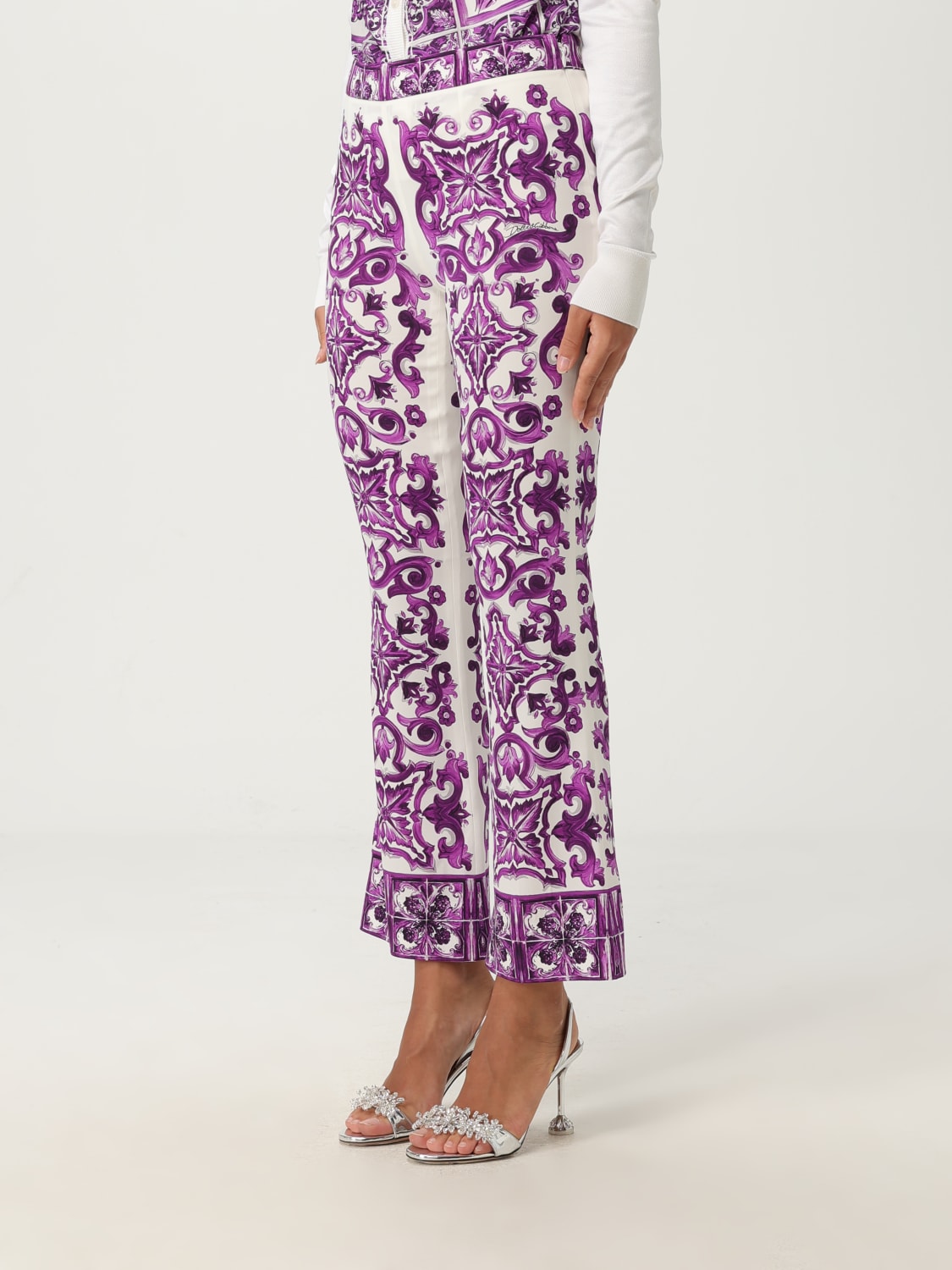 DOLCE & GABBANA PANTALON: Pantalon femme Dolce & Gabbana, Violet - Img 4