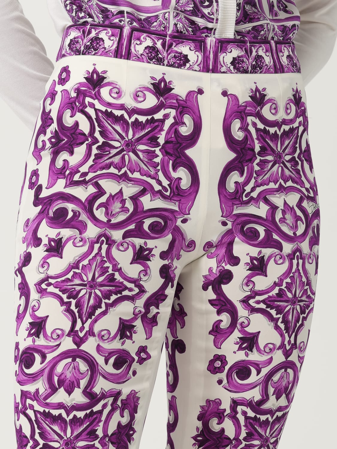DOLCE & GABBANA PANTALON: Pantalon femme Dolce & Gabbana, Violet - Img 5