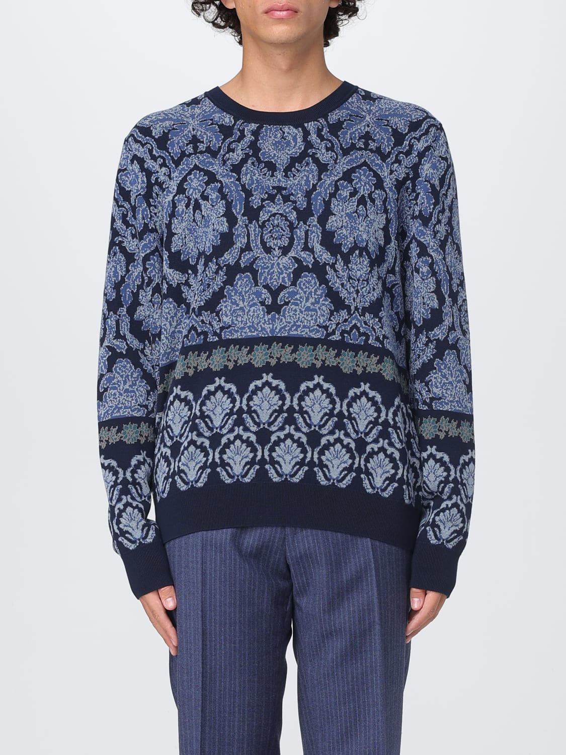 ETRO PULLOVER: Pullover herren Etro, Blau - Img 1