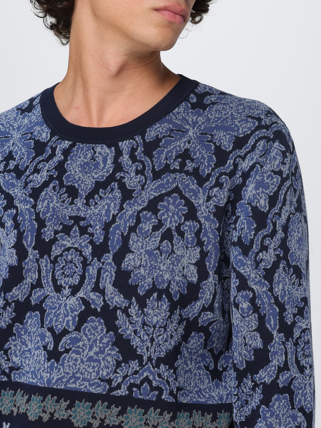 ETRO PULLOVER: Pullover herren Etro, Blau - Img 5