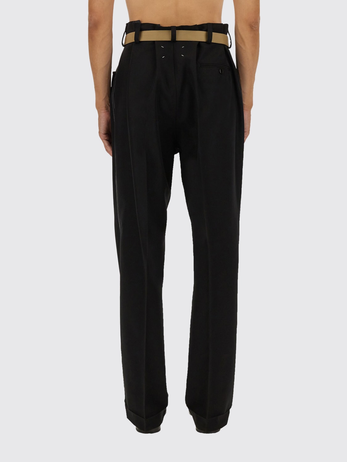 MAISON MARGIELA PANTS: Pants men Maison Margiela, Black - Img 3