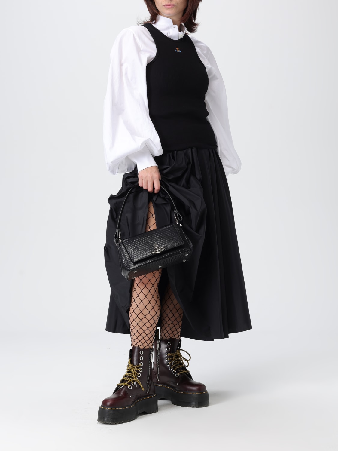 VIVIENNE WESTWOOD T-SHIRTS: Canotta basic Vivienne Westwood in cotone stretch , Nero - Img 2