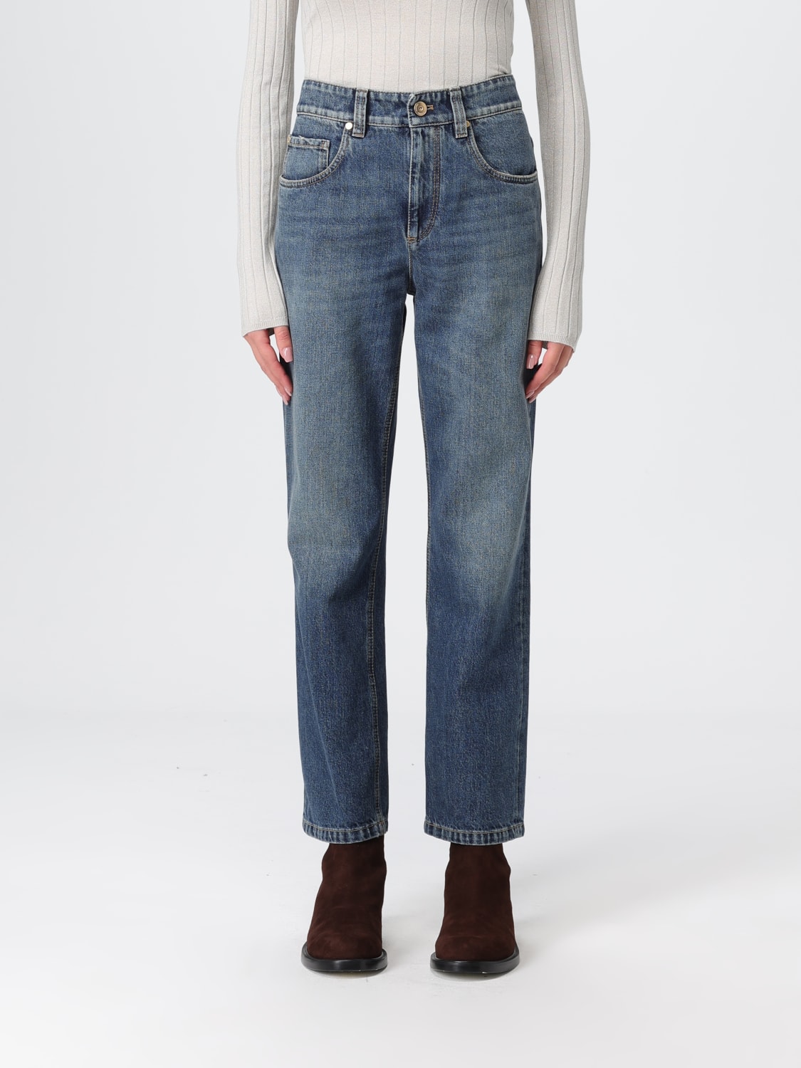BRUNELLO CUCINELLI JEANS: Jeans herren Brunello Cucinelli, Blau - Img 1