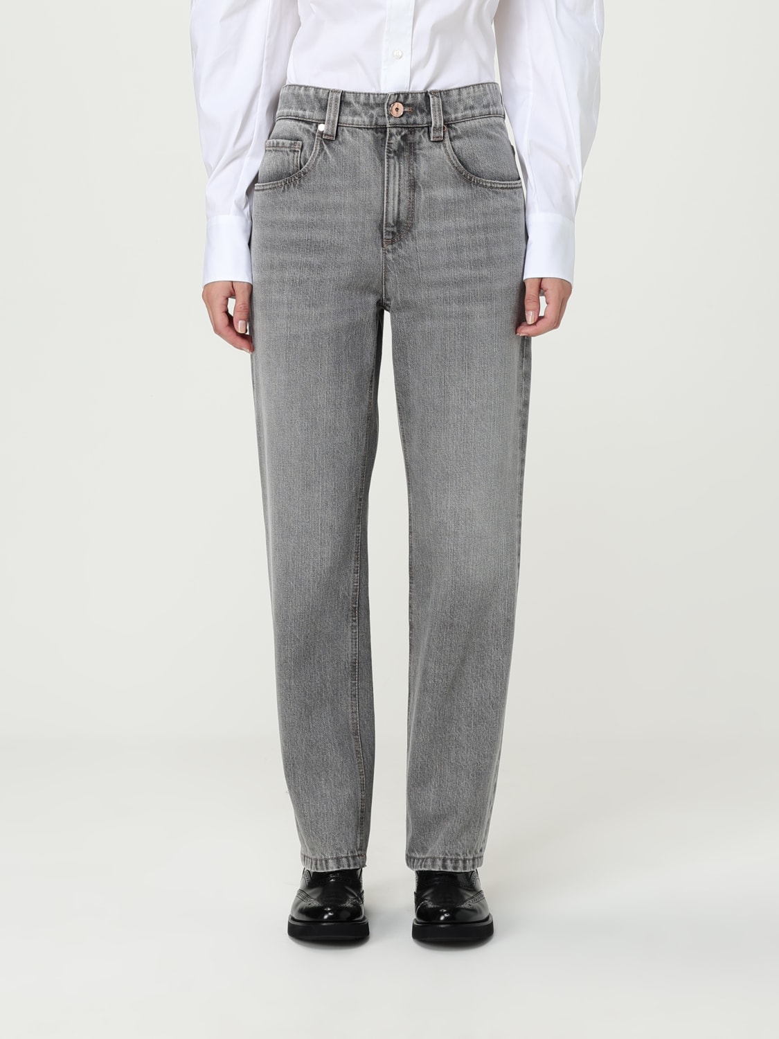 BRUNELLO CUCINELLI JEANS: Jeans herren Brunello Cucinelli, Grau - Img 1