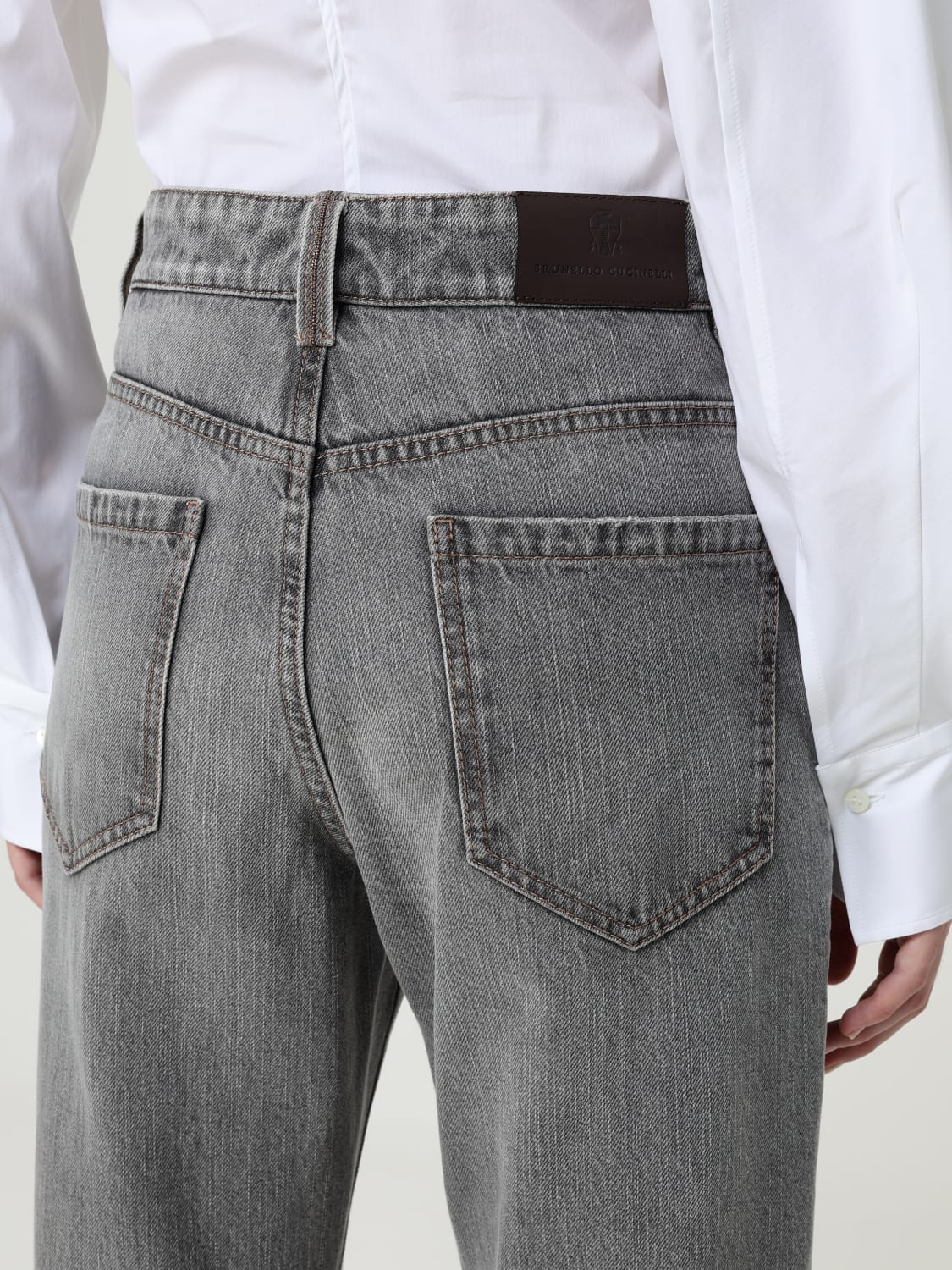 BRUNELLO CUCINELLI JEANS: Jeans herren Brunello Cucinelli, Grau - Img 5