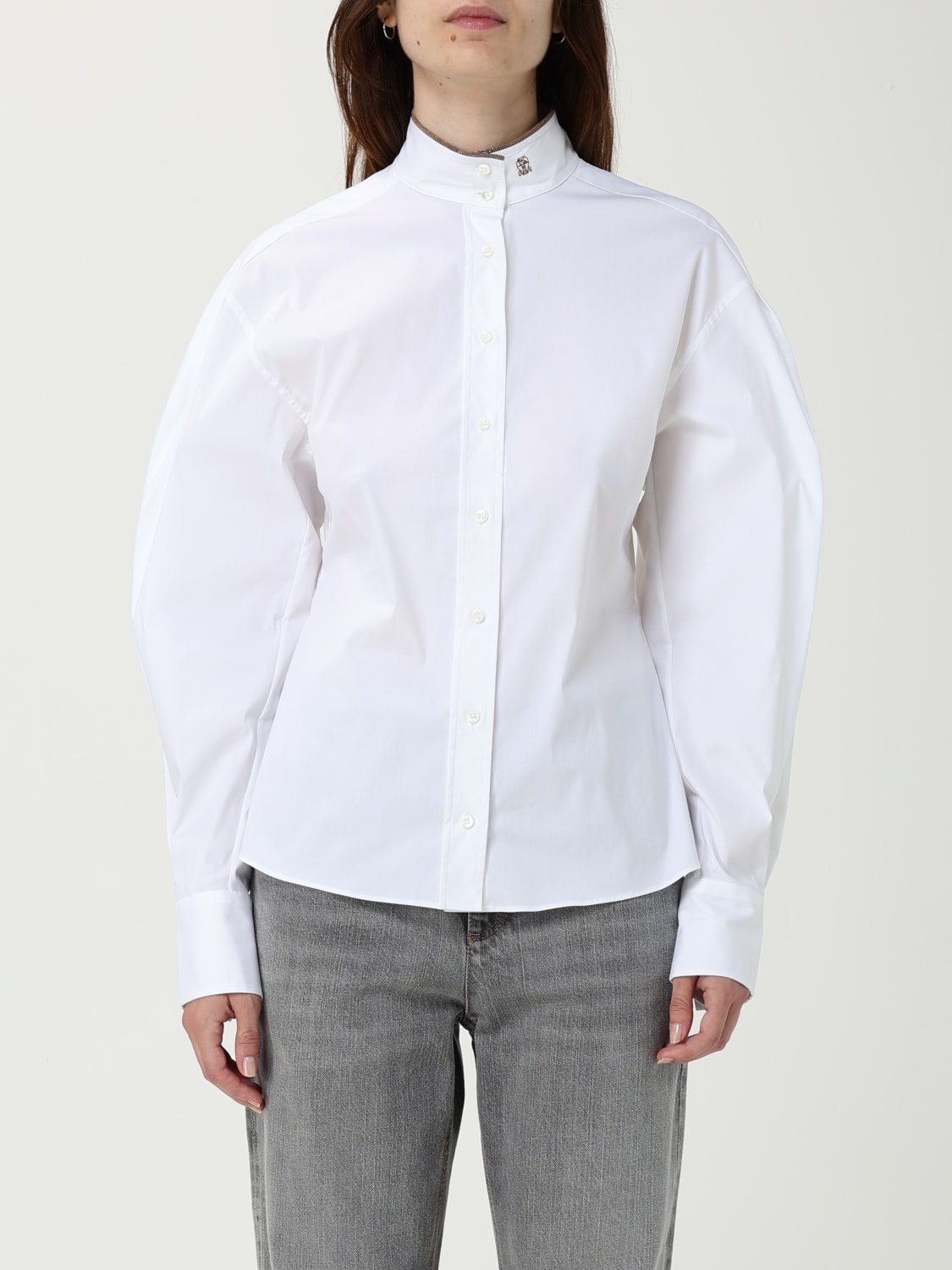BRUNELLO CUCINELLI SHIRT: Shirt woman Brunello Cucinelli, White - Img 1