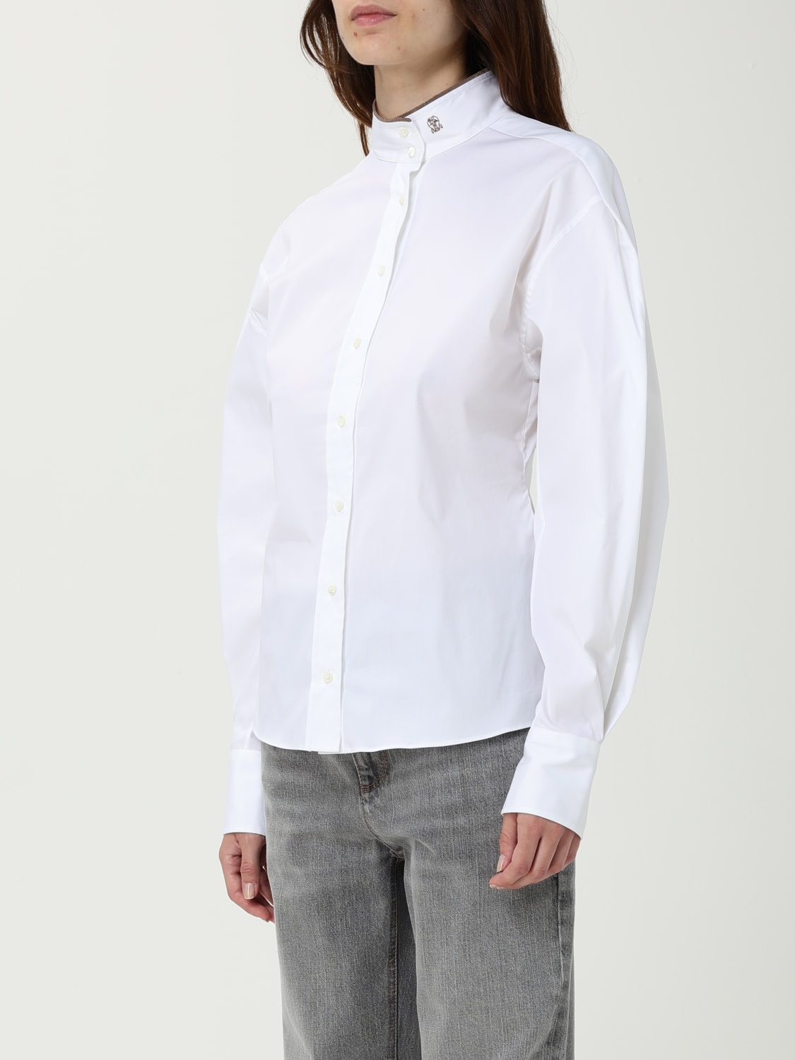 BRUNELLO CUCINELLI SHIRT: Shirt woman Brunello Cucinelli, White - Img 4