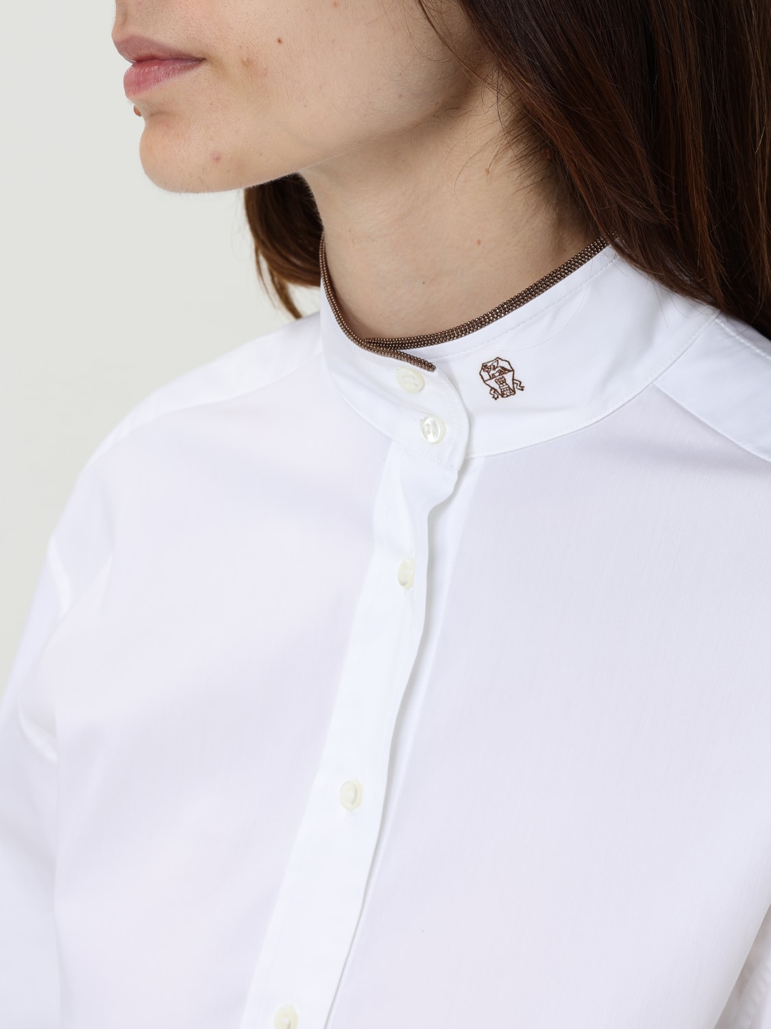 BRUNELLO CUCINELLI SHIRT: Shirt woman Brunello Cucinelli, White - Img 5
