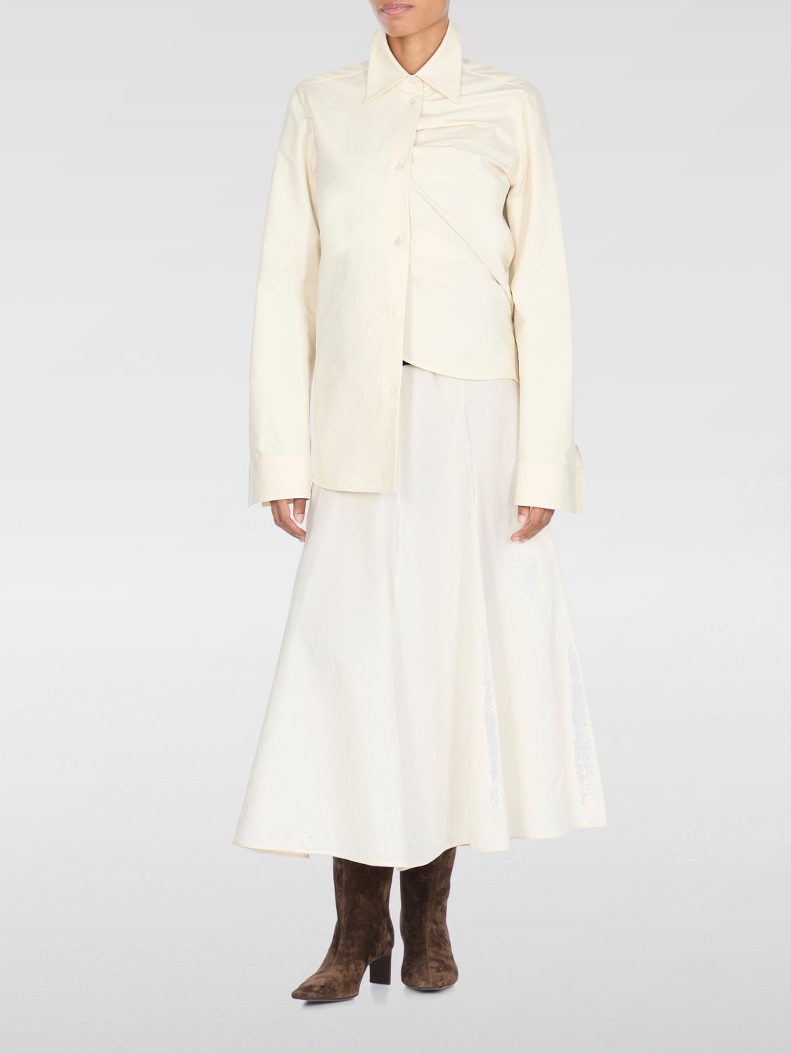 KHAITE BOOTS: Boots woman Khaite, Brown - Img 2