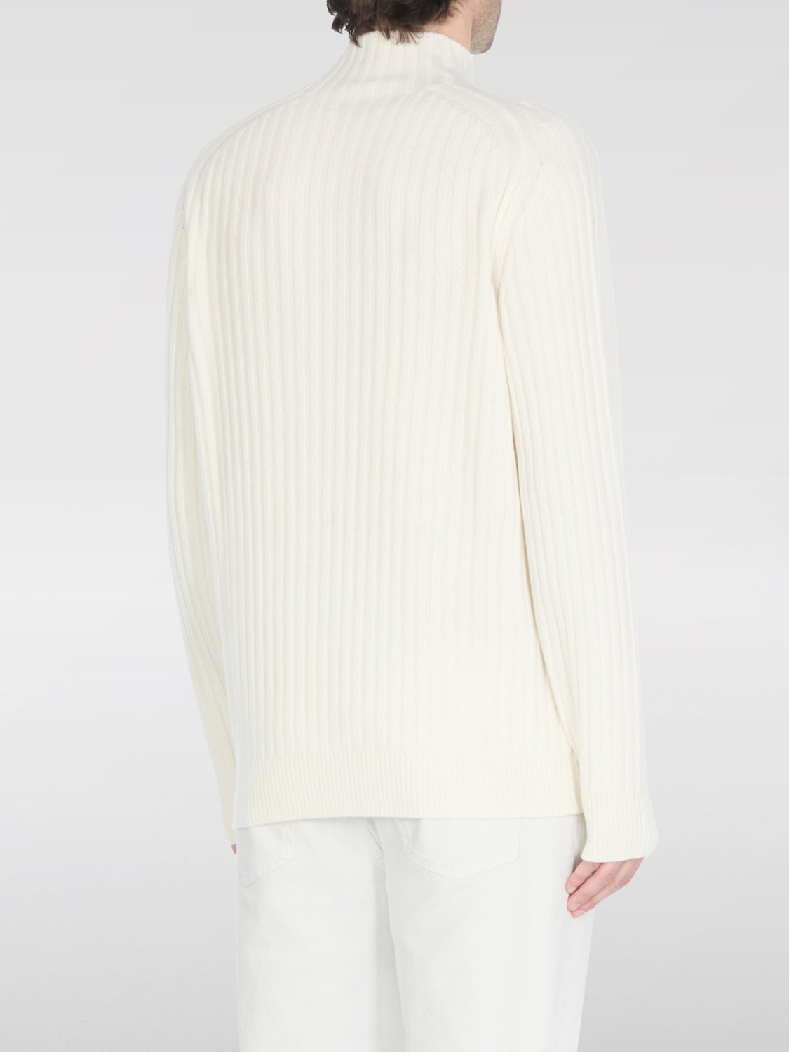 BRUNELLO CUCINELLI PULLOVER: Pullover herren Brunello Cucinelli, Ivory - Img 2