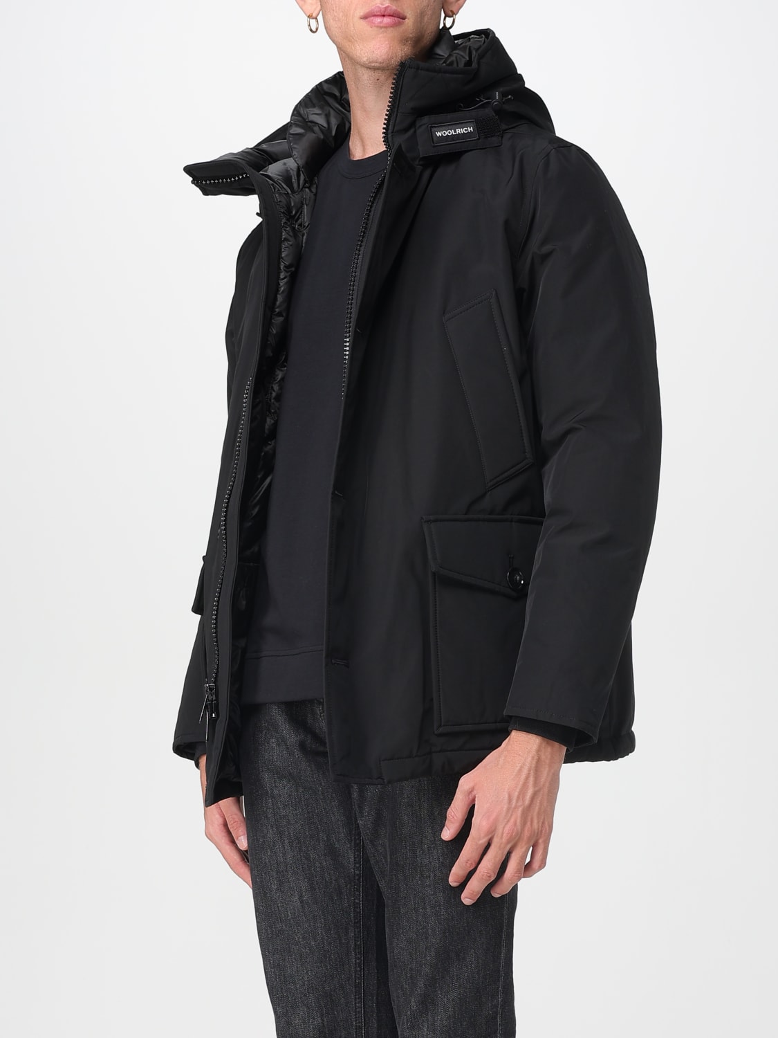 WOOLRICH COAT: Coat men Woolrich, Black - Img 3