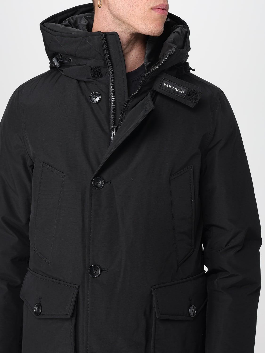 WOOLRICH COAT: Coat men Woolrich, Black - Img 4