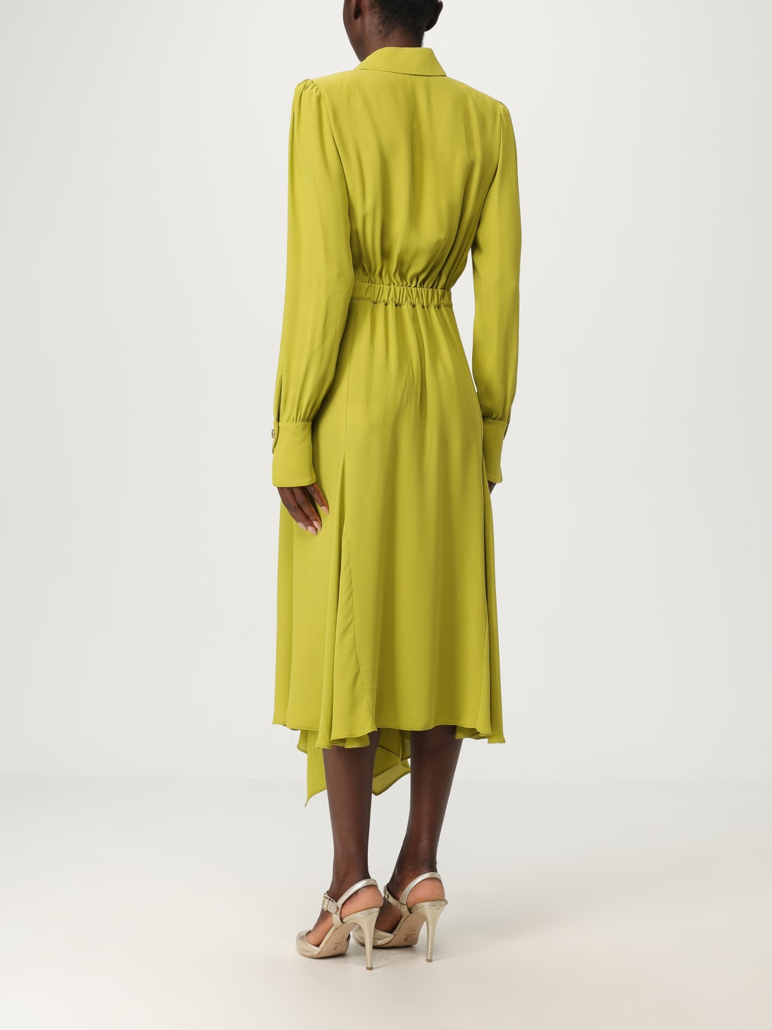 ELISABETTA FRANCHI DRESS: Dress woman Elisabetta Franchi, Green - Img 2