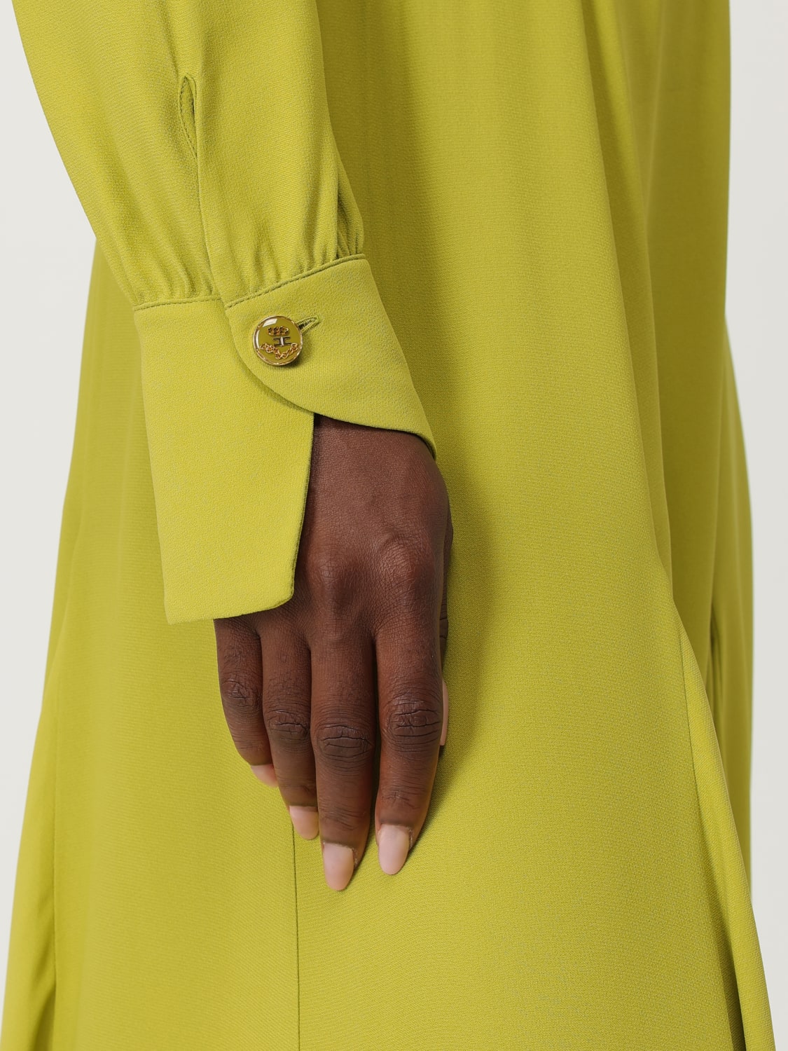 ELISABETTA FRANCHI DRESS: Dress woman Elisabetta Franchi, Green - Img 3