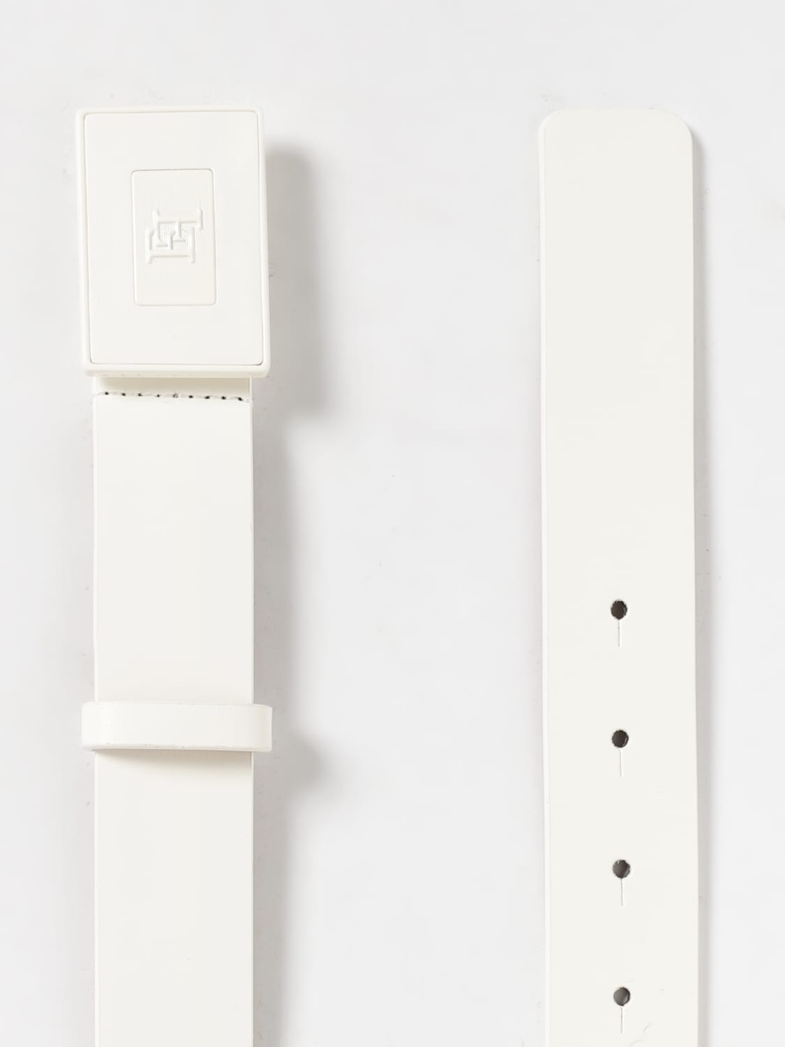 ELISABETTA FRANCHI CINTURA: Cintura Elisabetta Franchi in pelle sintetica, Avorio - Img 3