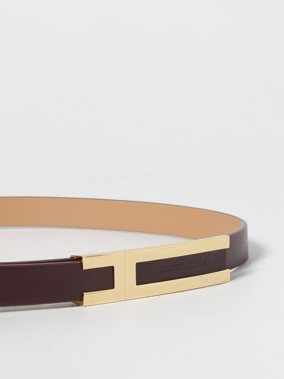 ELISABETTA FRANCHI BELT: Belt woman Elisabetta Franchi, Wine - Img 2