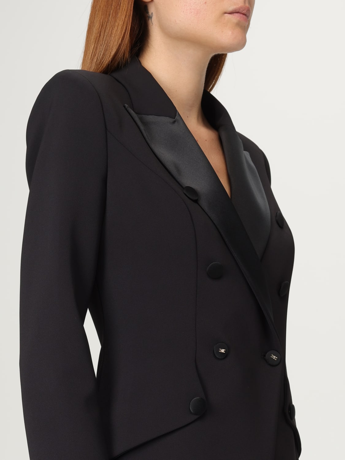 ELISABETTA FRANCHI DRESS: Dress woman Elisabetta Franchi, Black - Img 3