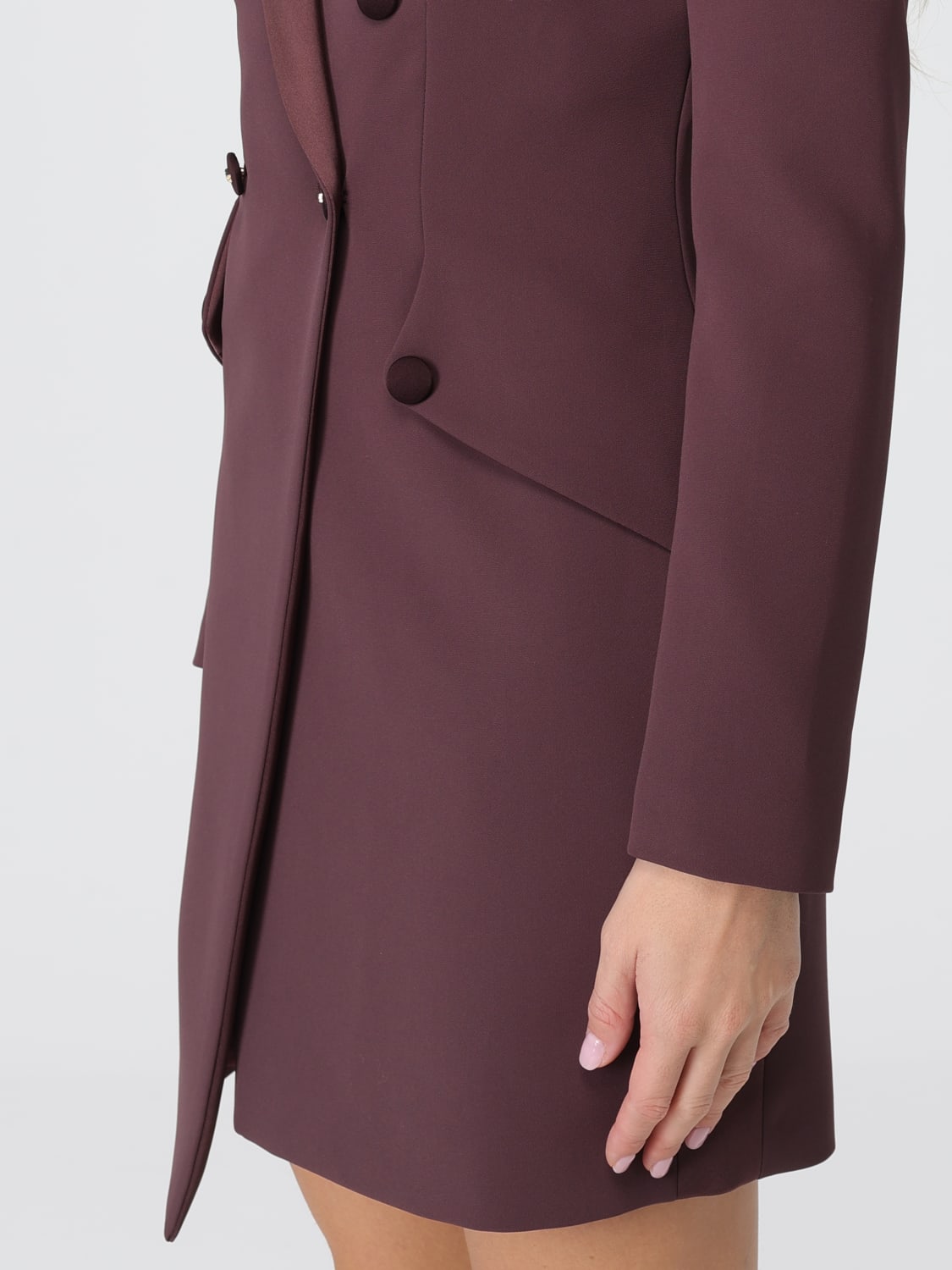 ELISABETTA FRANCHI ROBE: Robes femme Elisabetta Franchi, Rouge - Img 3