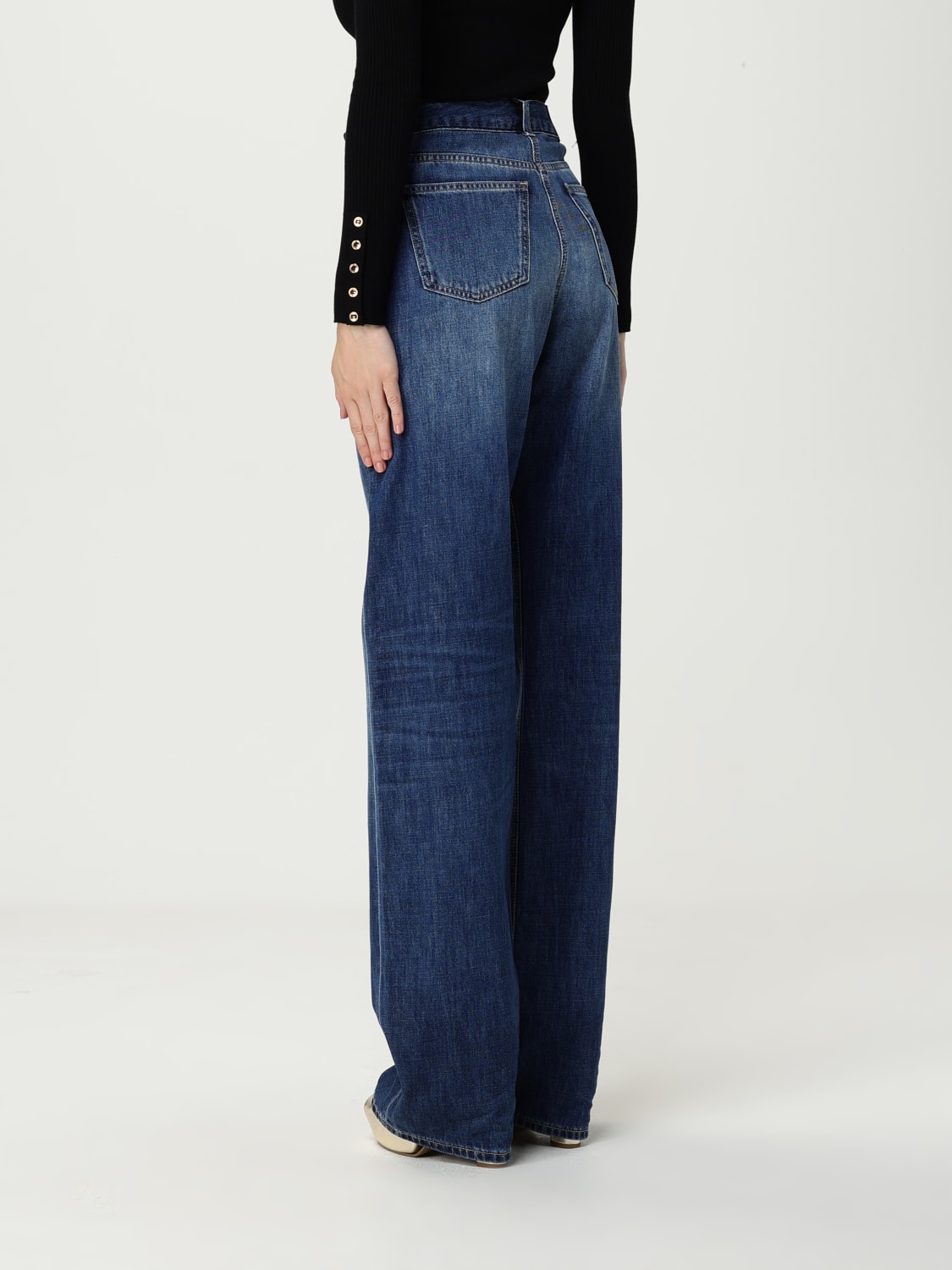 ELISABETTA FRANCHI JEANS: Jeans Elisabetta Franchi in denim di cotone , Denim - Img 2