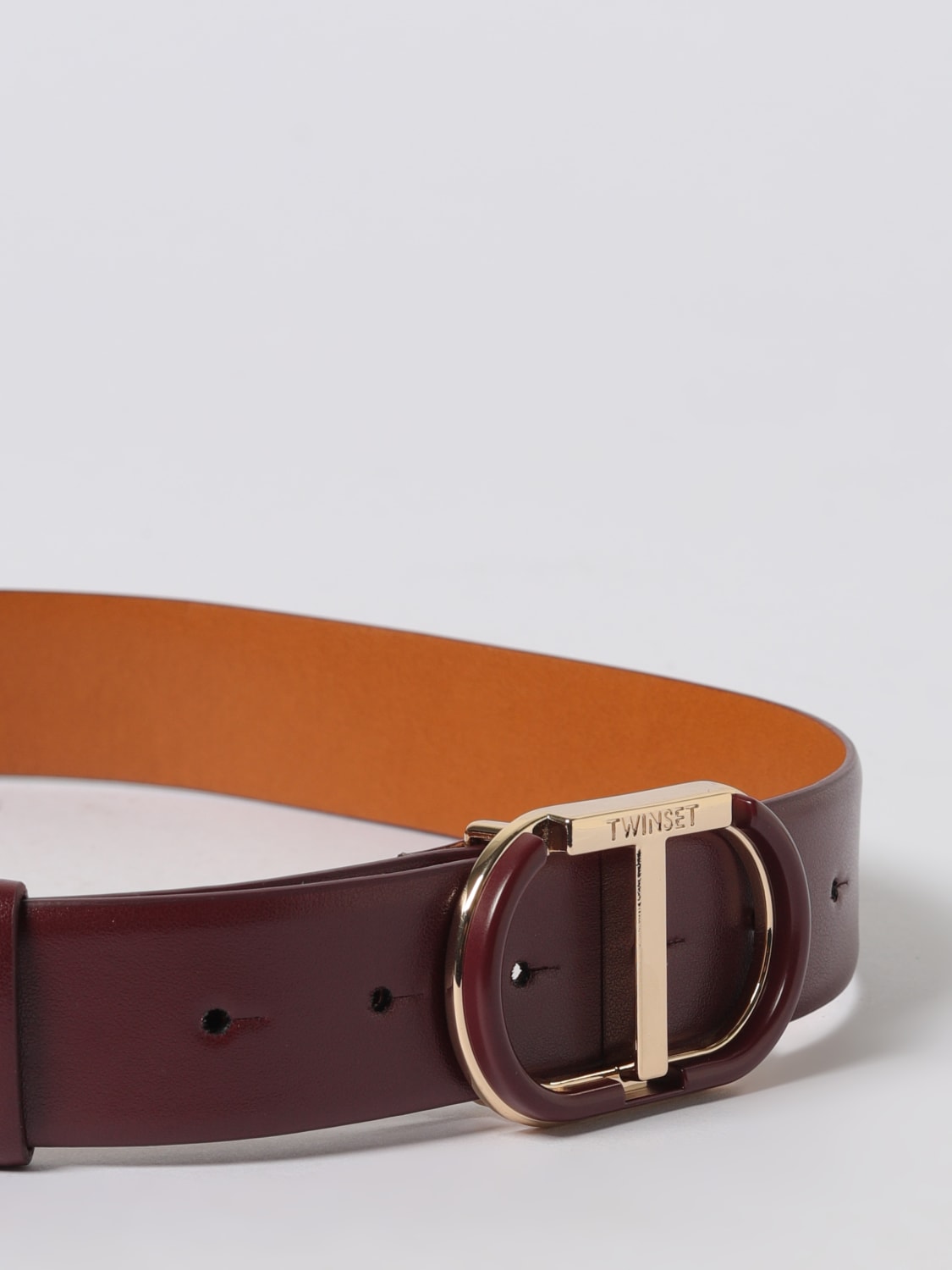 TWINSET BELT: Belt woman Twinset, Wine - Img 2