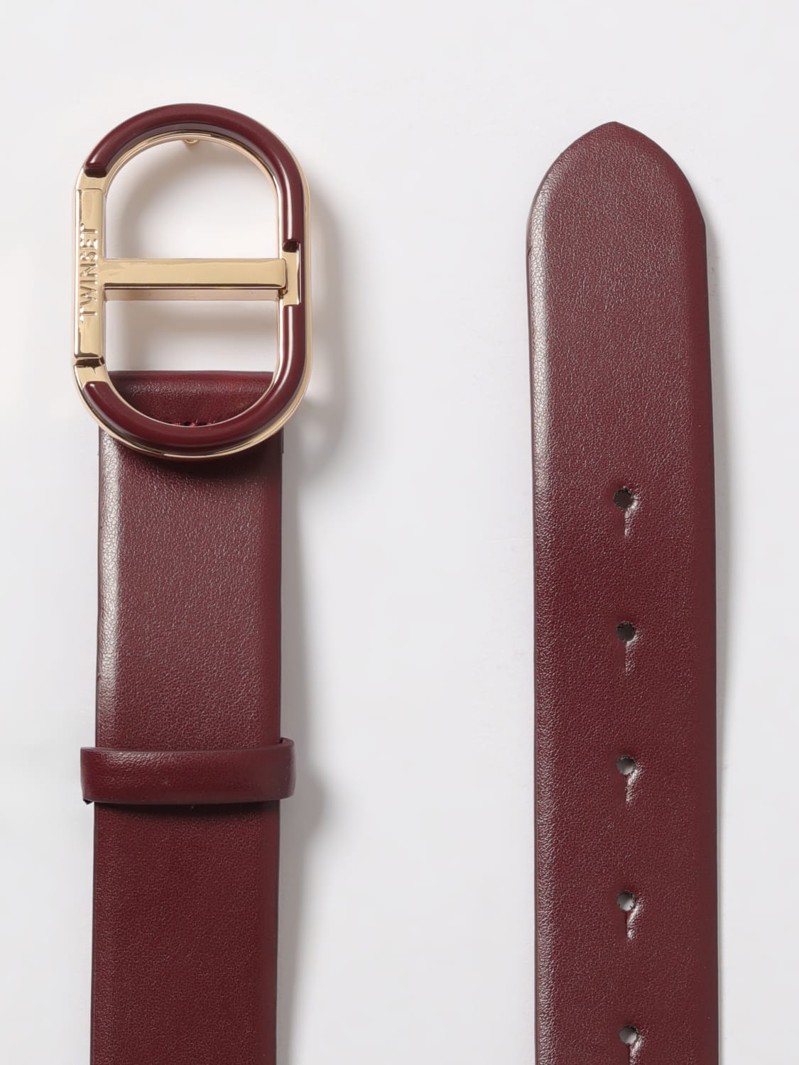 TWINSET BELT: Belt woman Twinset, Wine - Img 3