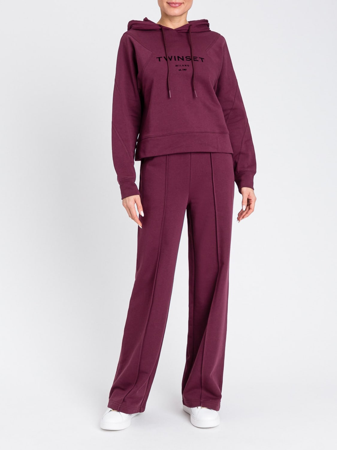 TWINSET SUIT SEPARATE: Jumpsuits woman Twinset, Wine - Img 1