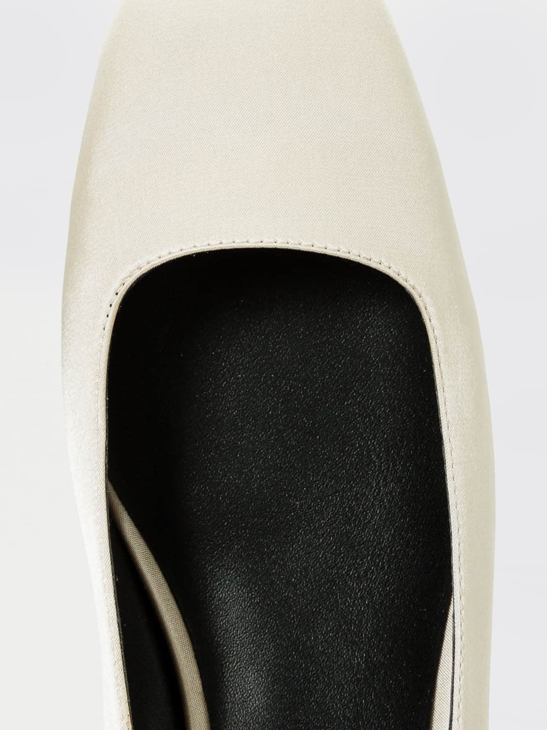 TWINSET ACTITUDE BALLERINE: Ballerina Twinset Actitude in raso con strass , Sabbia - Img 3