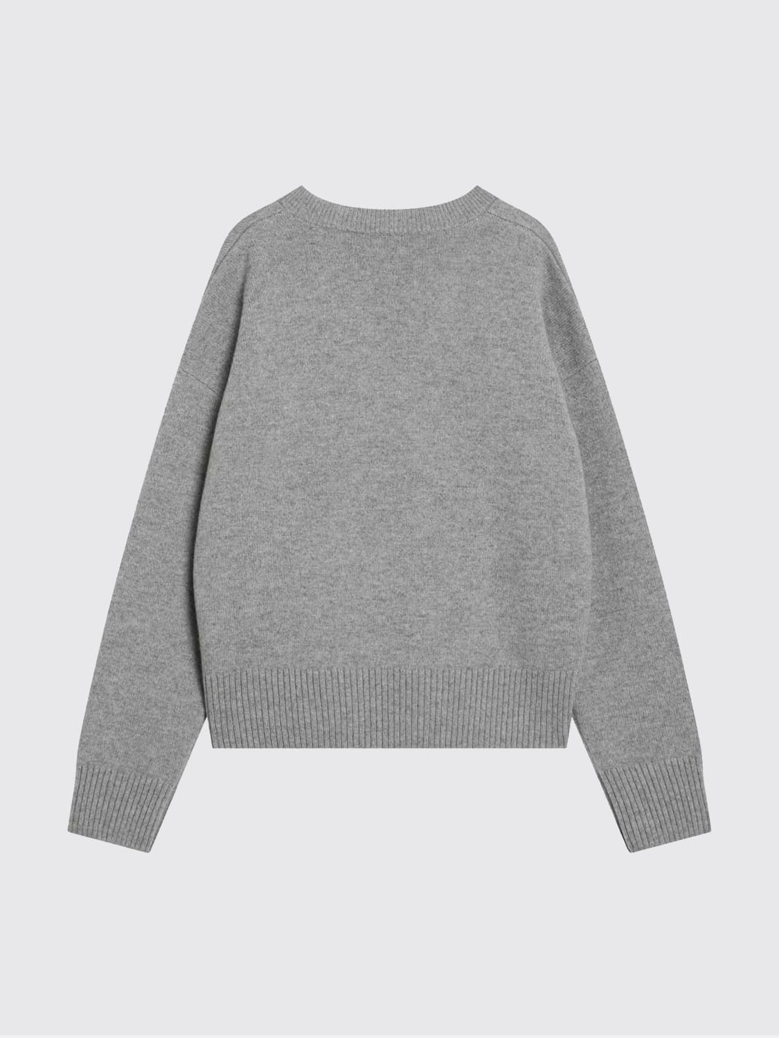 AMI PARIS PULL: Pull femme Ami Paris, Gris - Img 2